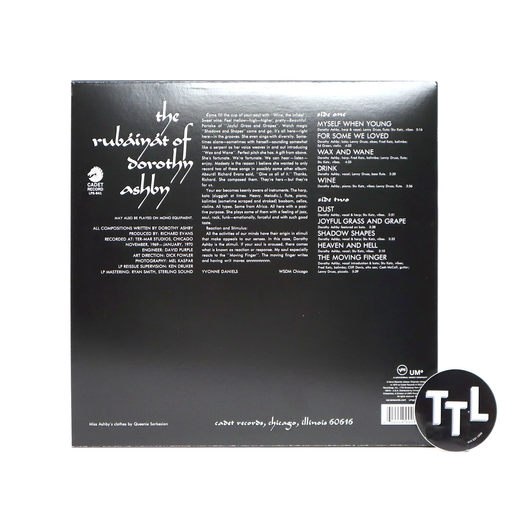 Dorothy Ashby: The Rubaiyat Of Dorothy Ashby (Verve By Request Series 180g) Vinyl LP - Image 2