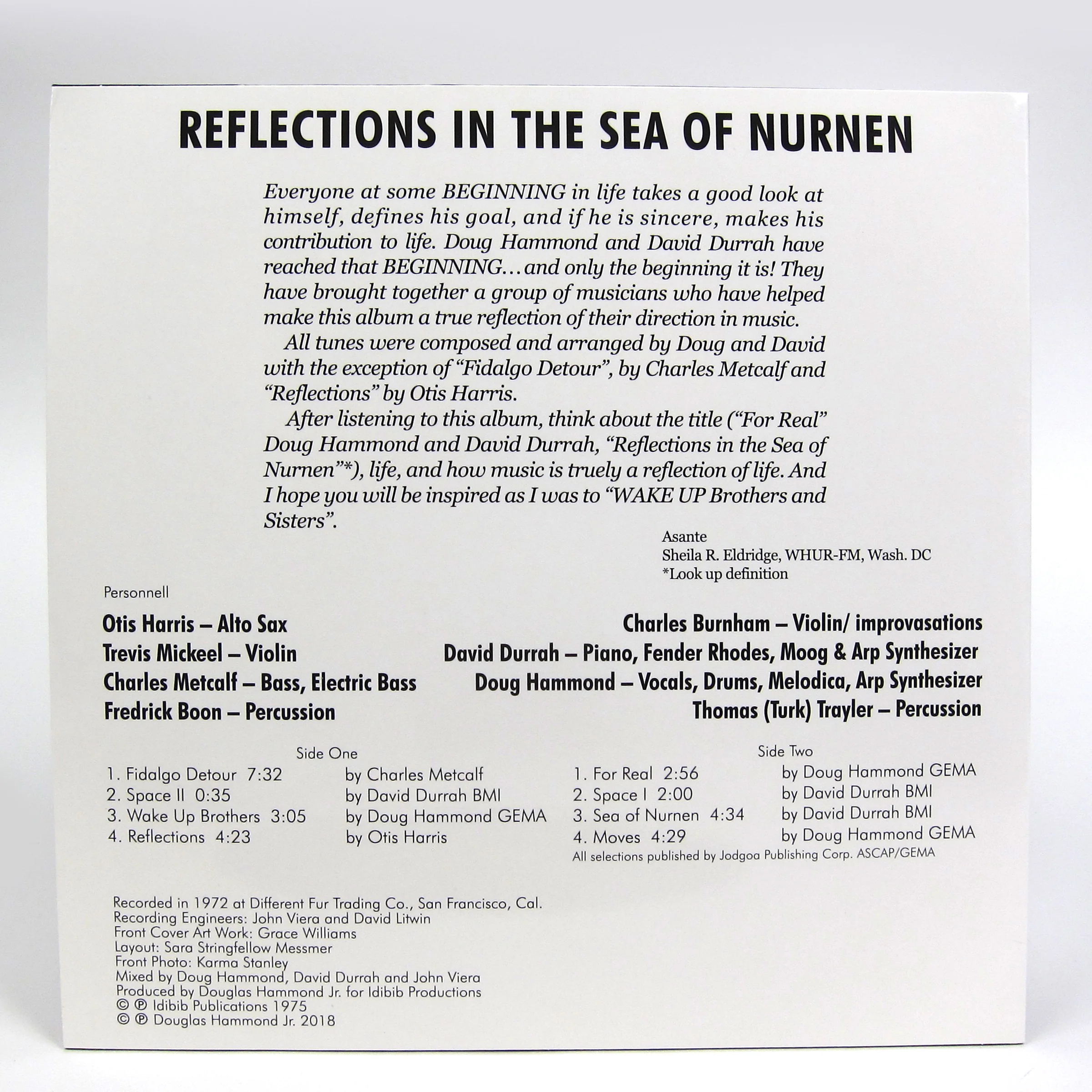 Doug Hammond & David Durrah: Reflections In The Sea Of Nurnen (180g) Vinyl LP - Image 2