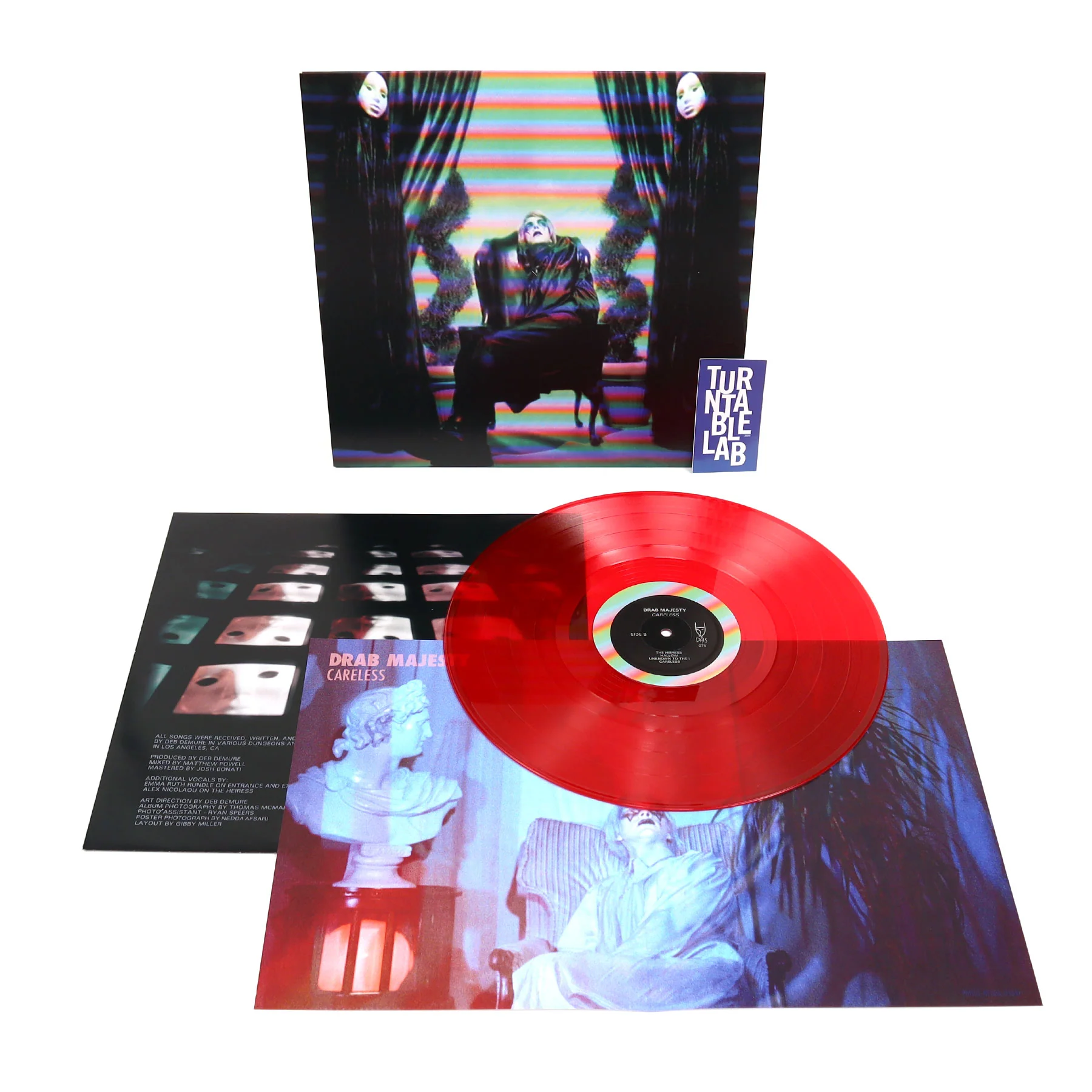 Drab Majesty: Careless (Translucent Red Colored Vinyl) Vinyl LP - Image 2