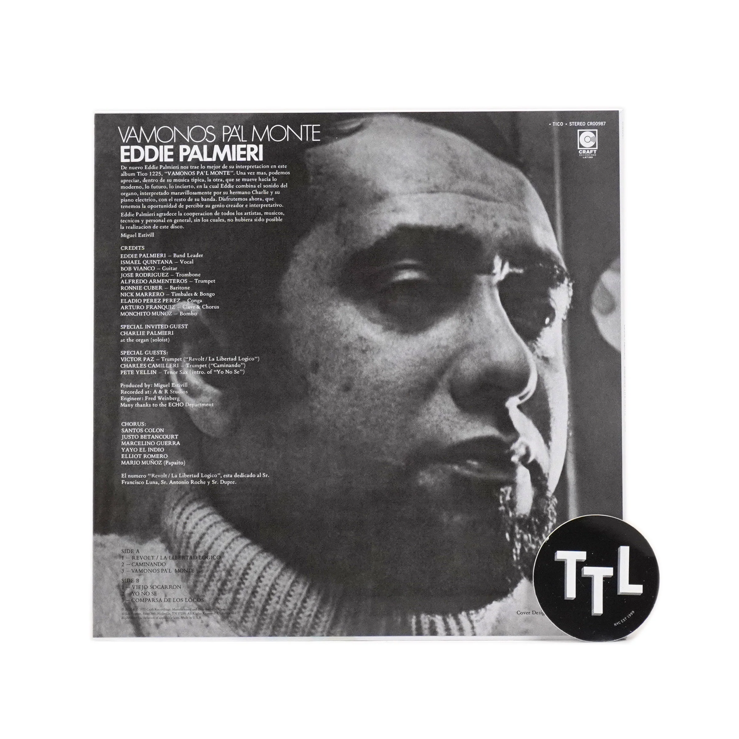 Eddie Palmieri: Vamonos Pa'l Monte (180g) Vinyl LP - Image 2