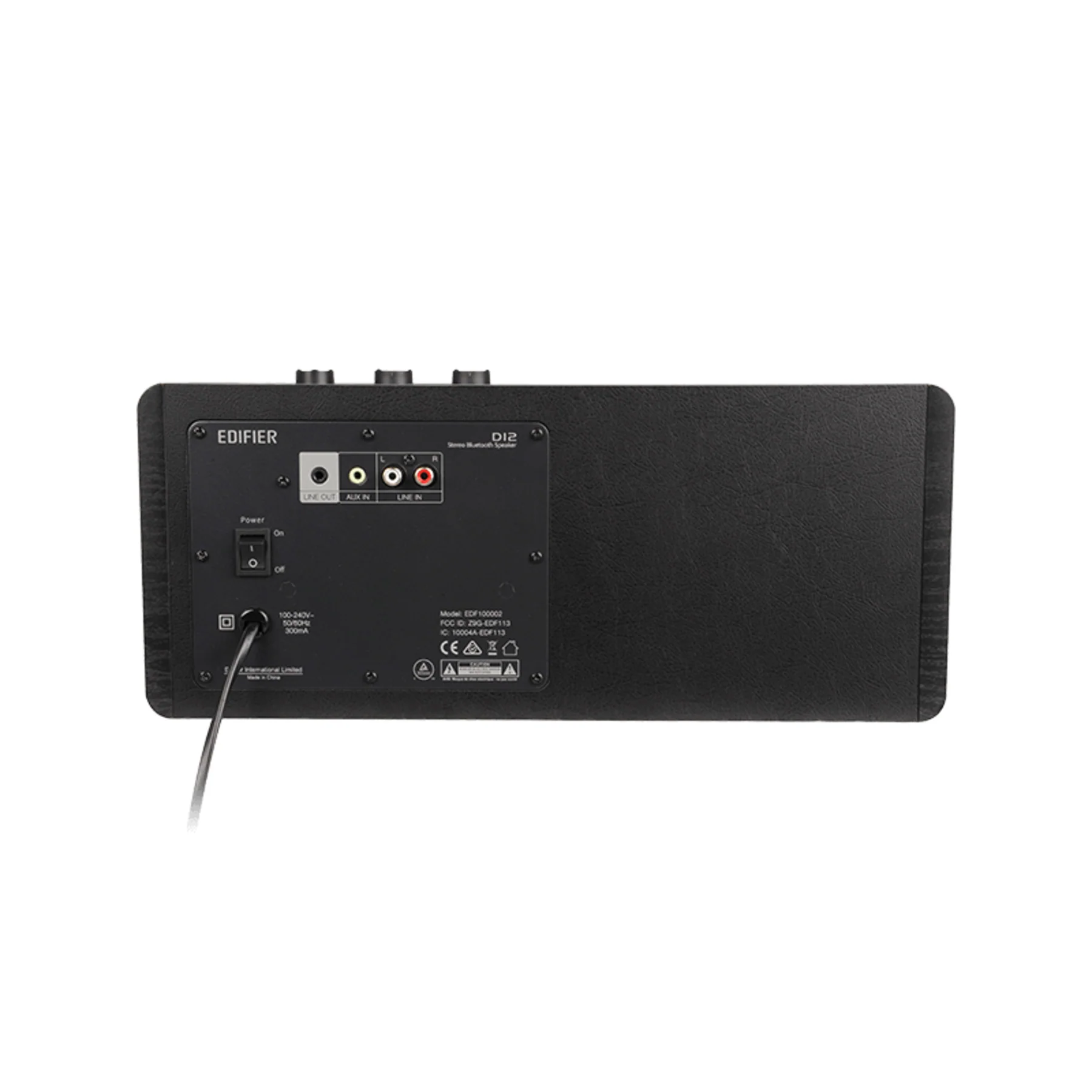 Edifier: D12 Stereo Speaker w/ Bluetooth - Black - Image 5