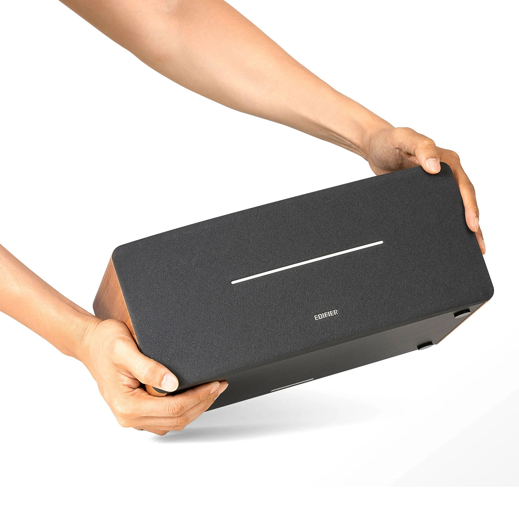 Edifier: D12 Stereo Speaker w/ Bluetooth - Wood Brown - Image 3