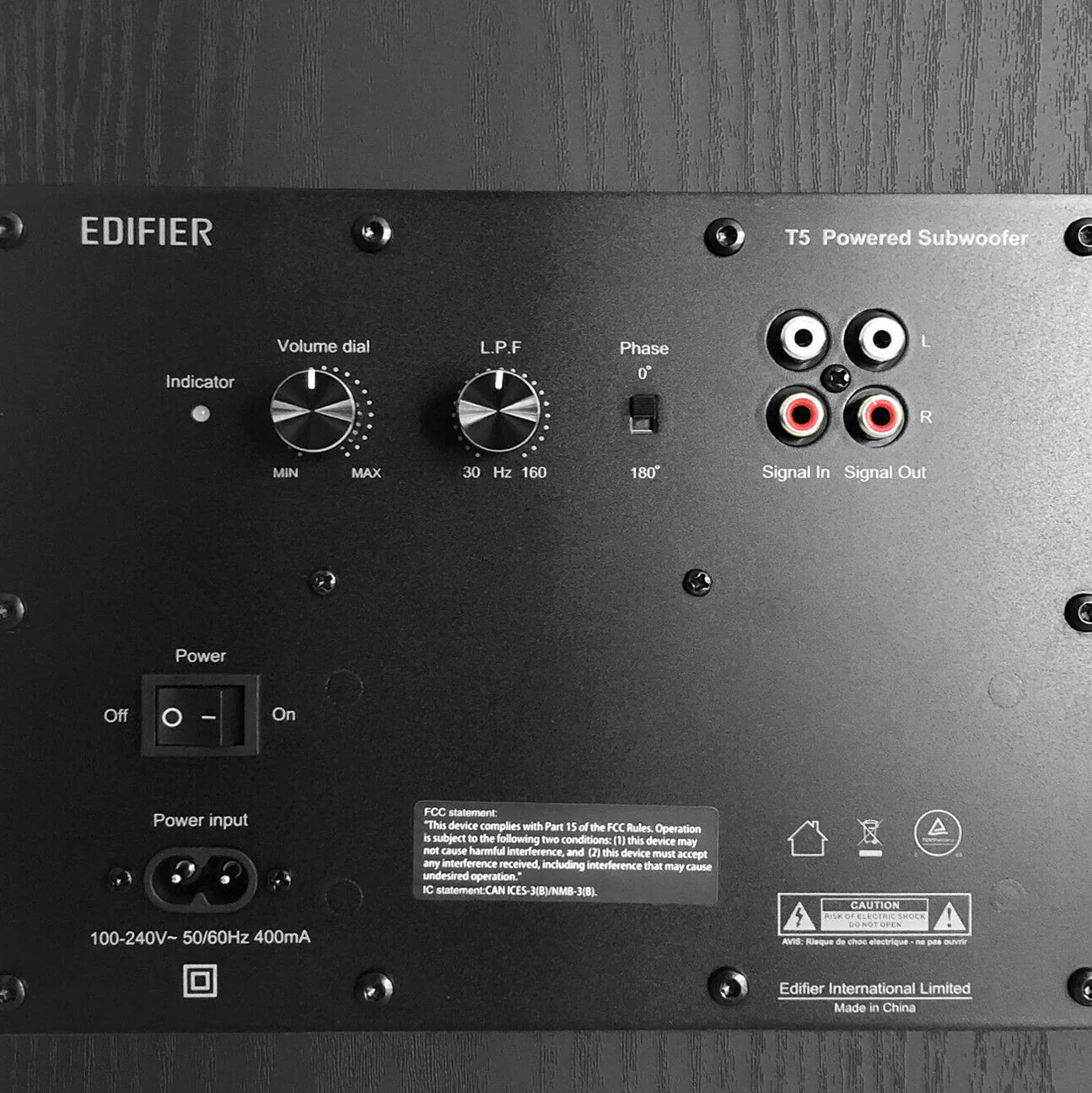 Edifier: T5 Powered Subwoofer - Black - Image 4