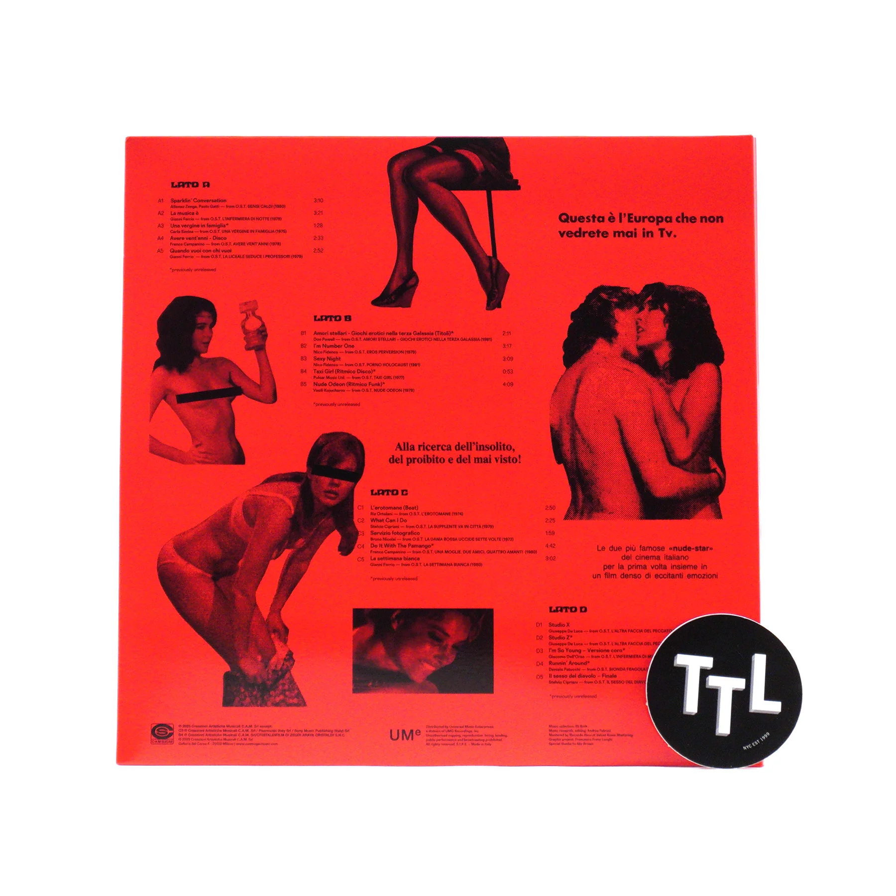 CAM Sugar: Eli Roth's Red Light Disco - Dancefloor Seductions From Italian Cinema 1969-81 (180g) Vinyl 2LP - Image 3
