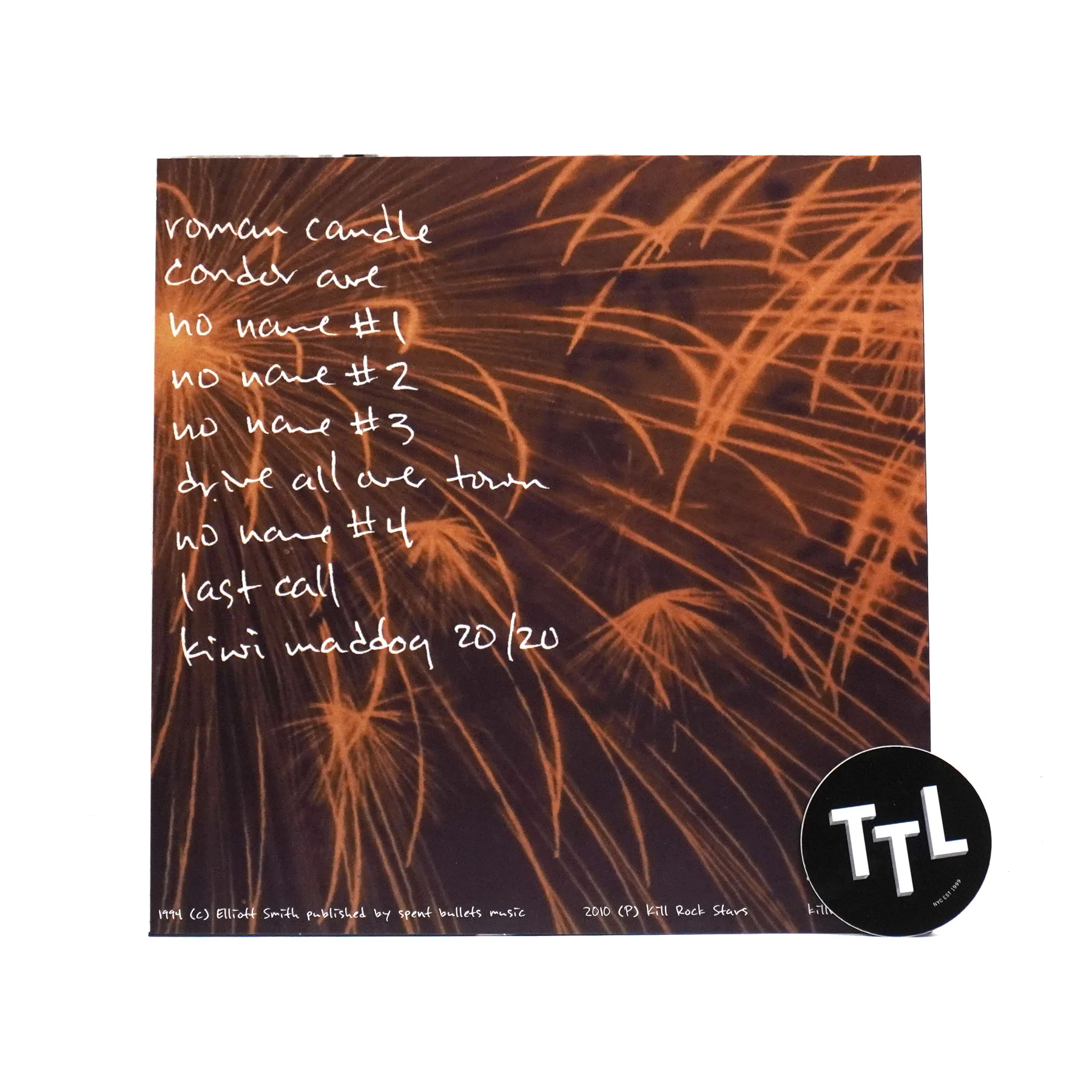 Elliott Smith: Roman Candle (Indie Exclusive Colored Vinyl) Vinyl LP - Image 3