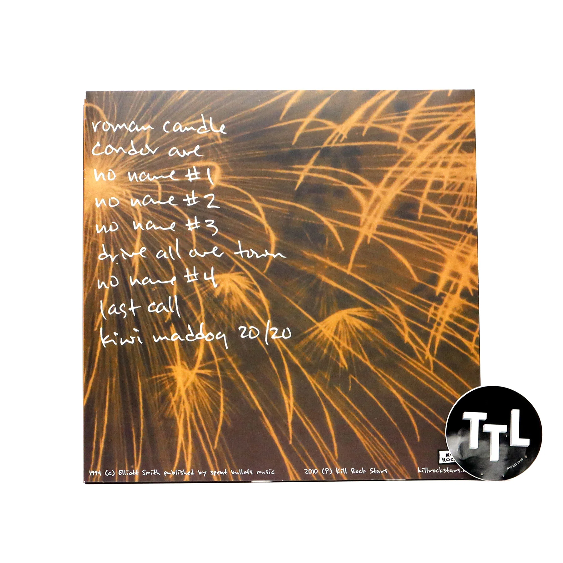 Elliott Smith: Roman Candle (Indie Exclusive Tie Dye Colored Vinyl) Vinyl LP - Image 3