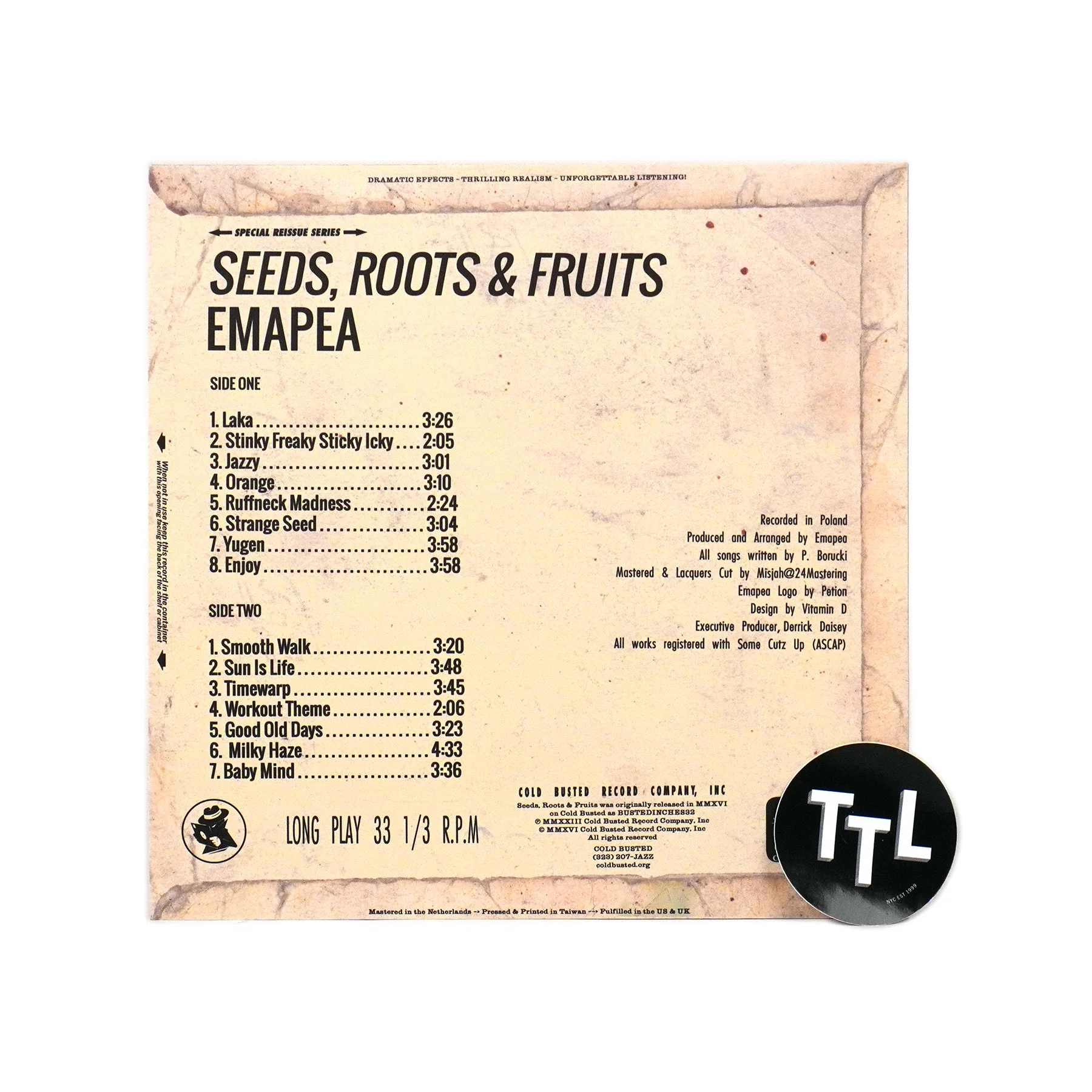 Emapea: Seeds, Roots & Fruits (Colored Vinyl) Vinyl LP - Image 3