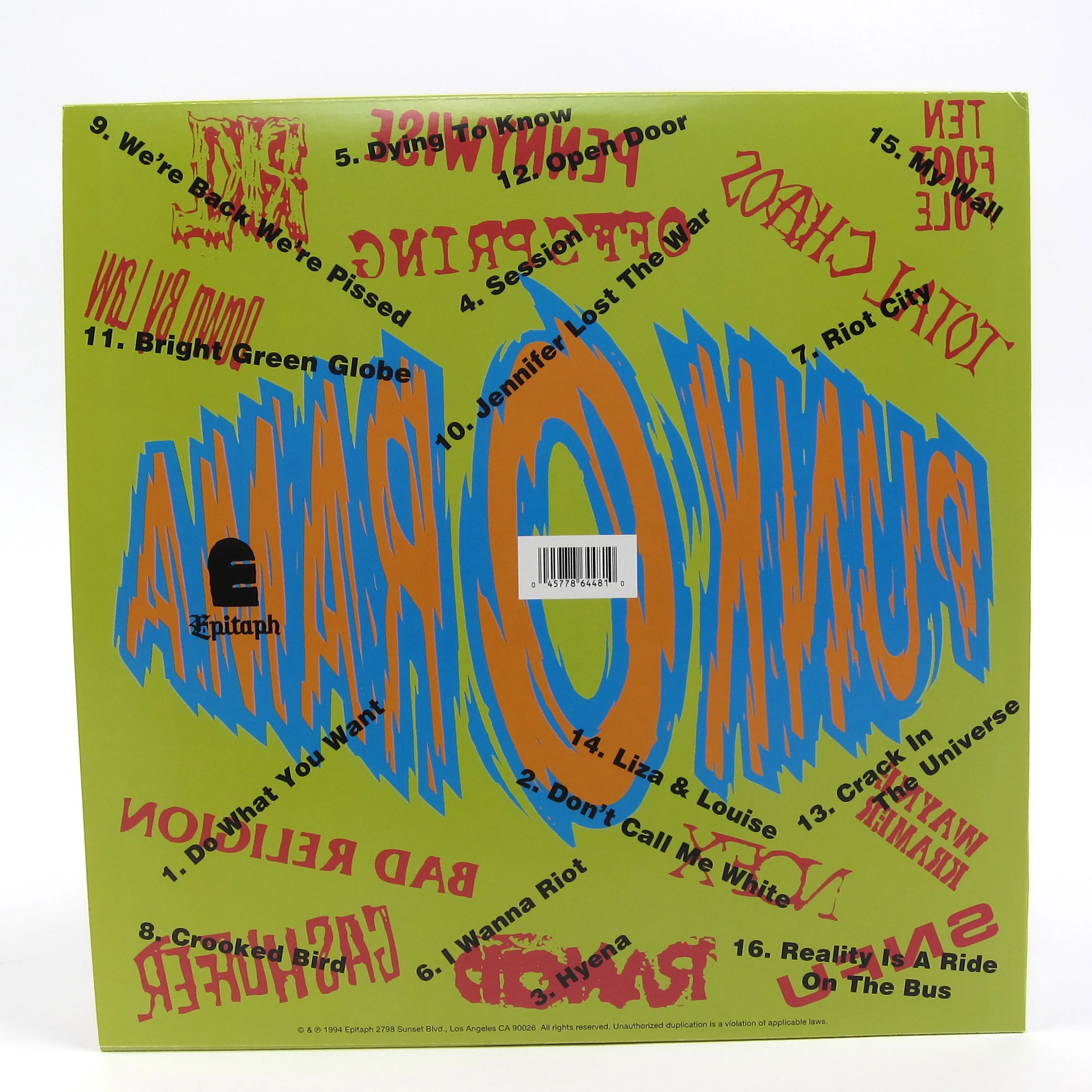 Epitaph: Punk-O-Rama (Colored Vinyl) Vinyl LP - Image 3