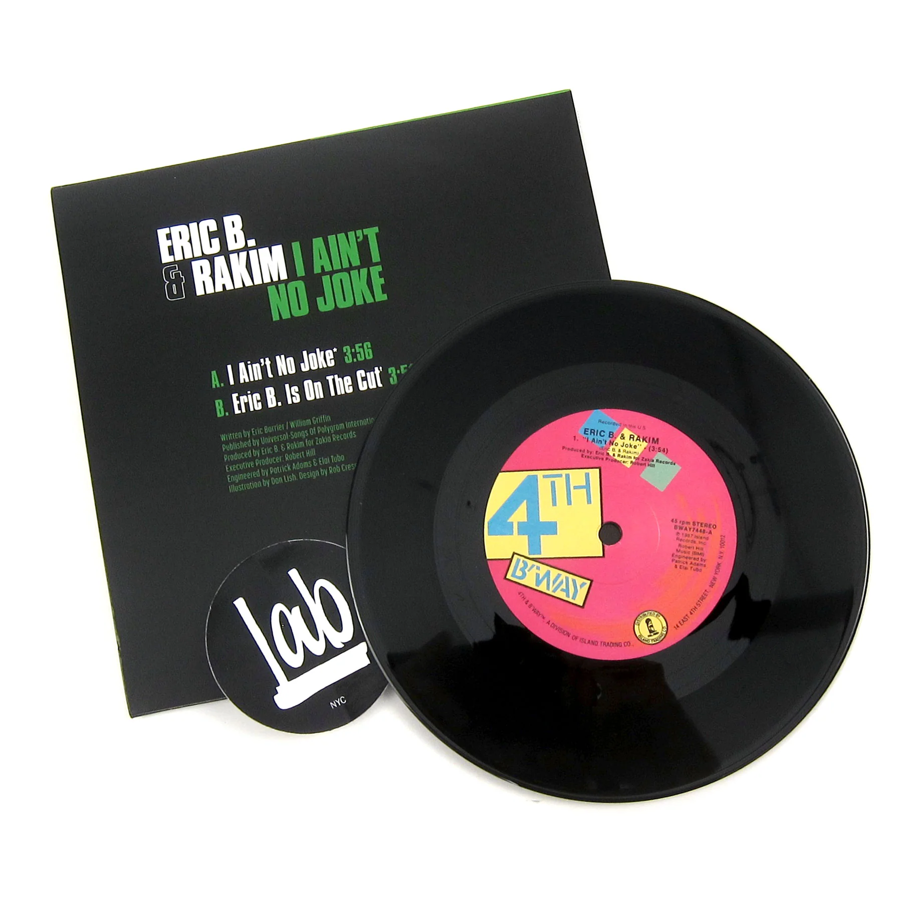 Eric B & Rakim: I Ain't No Joke / Eric B. Is On The Cut Vinyl 7" - Image 2