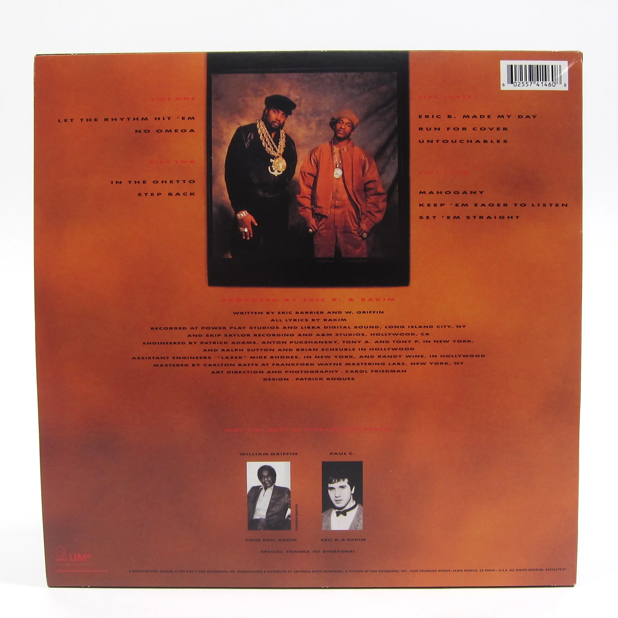 Eric B. & Rakim: Let The Rhythm Hit 'Em Vinyl 2LP - Image 3