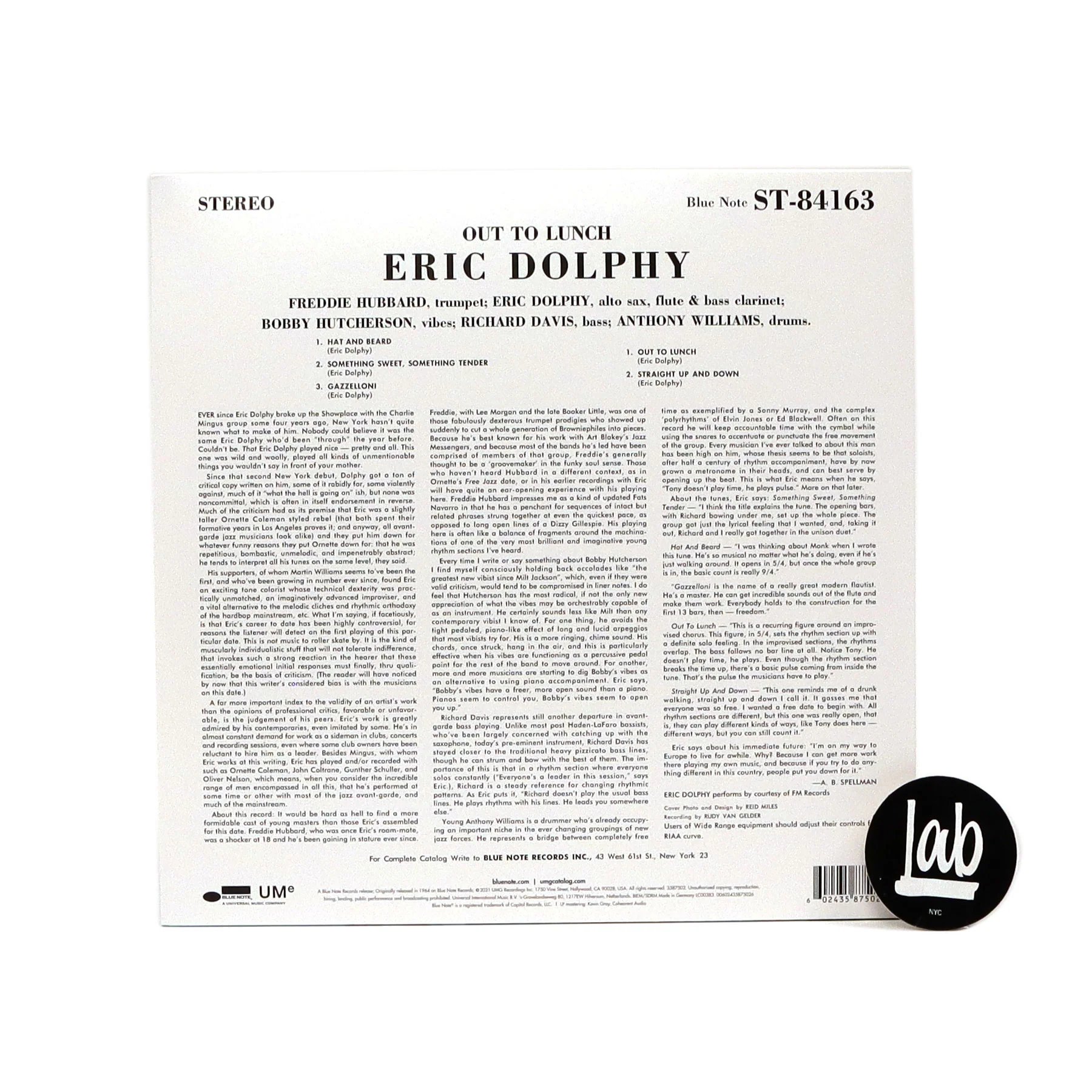 Eric Dolphy: Out To Lunch (180g) Vinyl LP - Image 2
