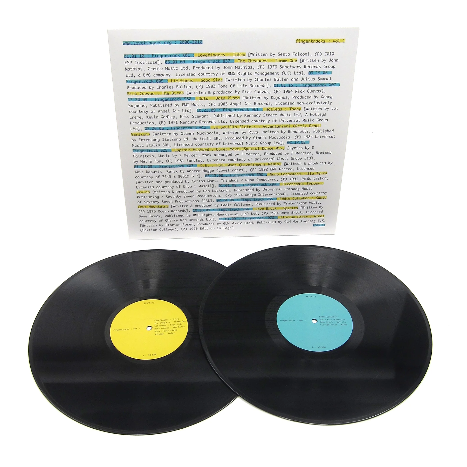 ESP Institute: Fingertracks Vol.1 (Lovefingers) Vinyl 2LP - Image 2