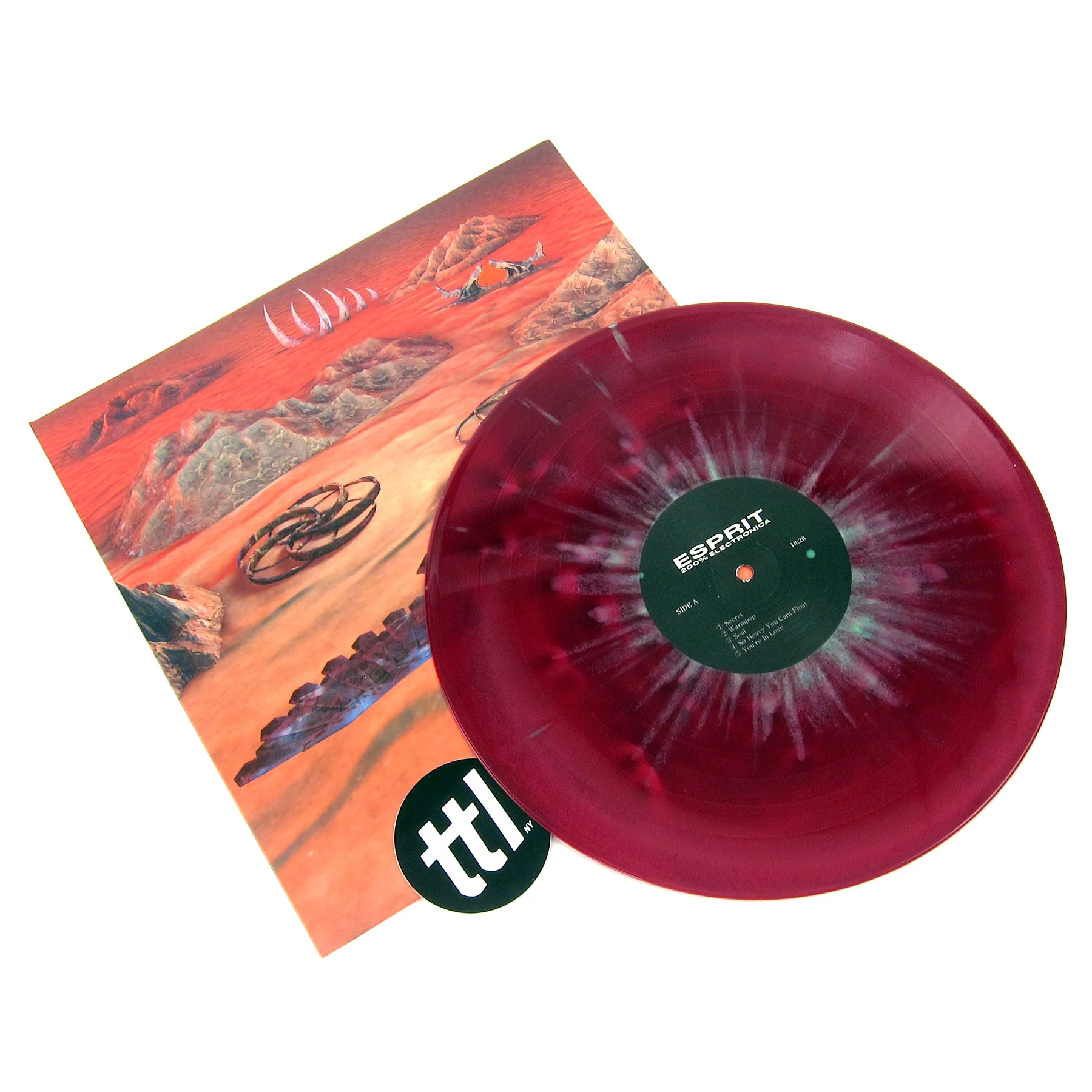 ESPRIT 空想: 200% Electronica (Grape Splatter Colored Vinyl) Vinyl LP - Image 2