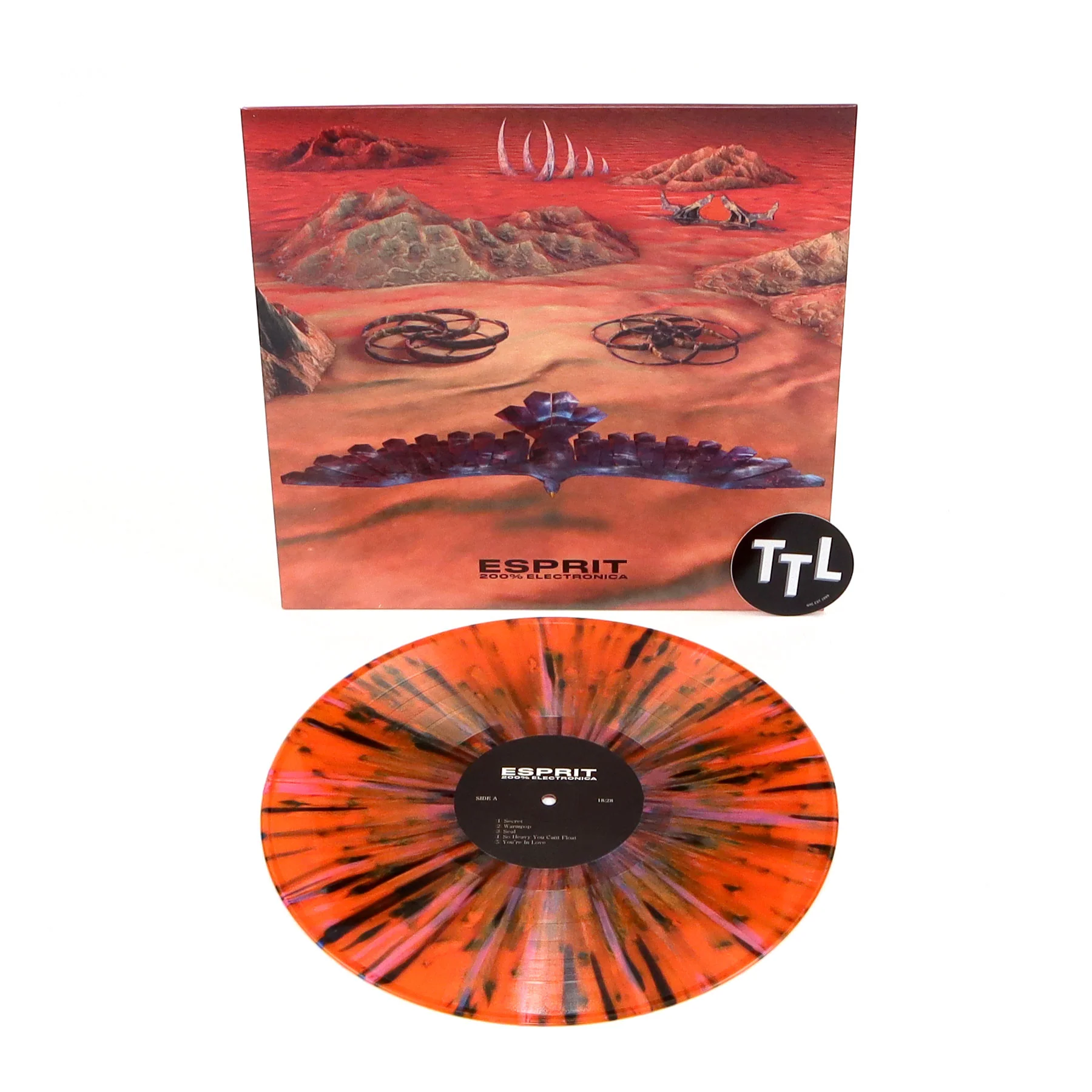 ESPRIT: 200% Electronica (Orange Splatter Colored Vinyl) Vinyl LP - Image 2