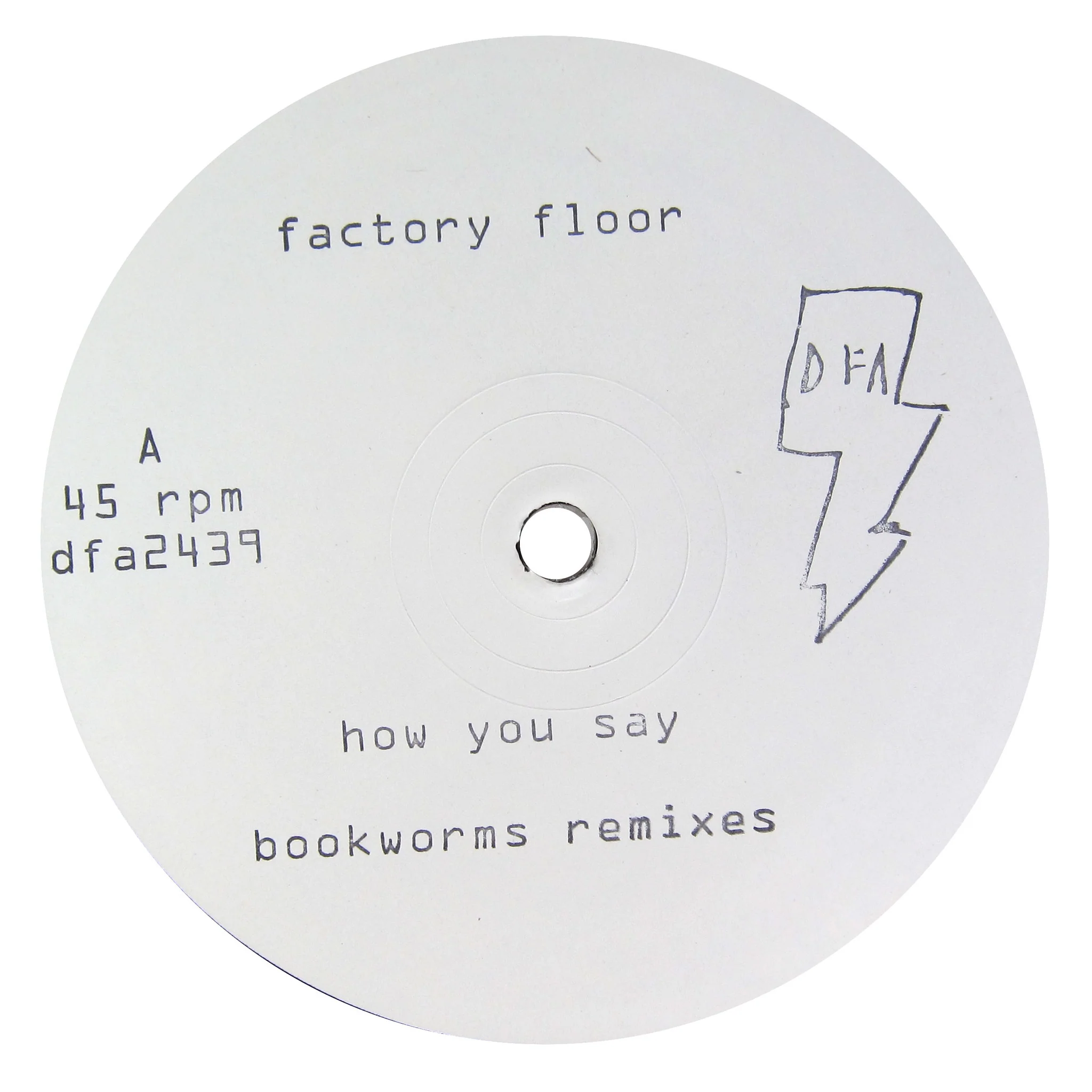 Factory Floor: How You Say (Bookworms Remixes) Vinyl 12"
