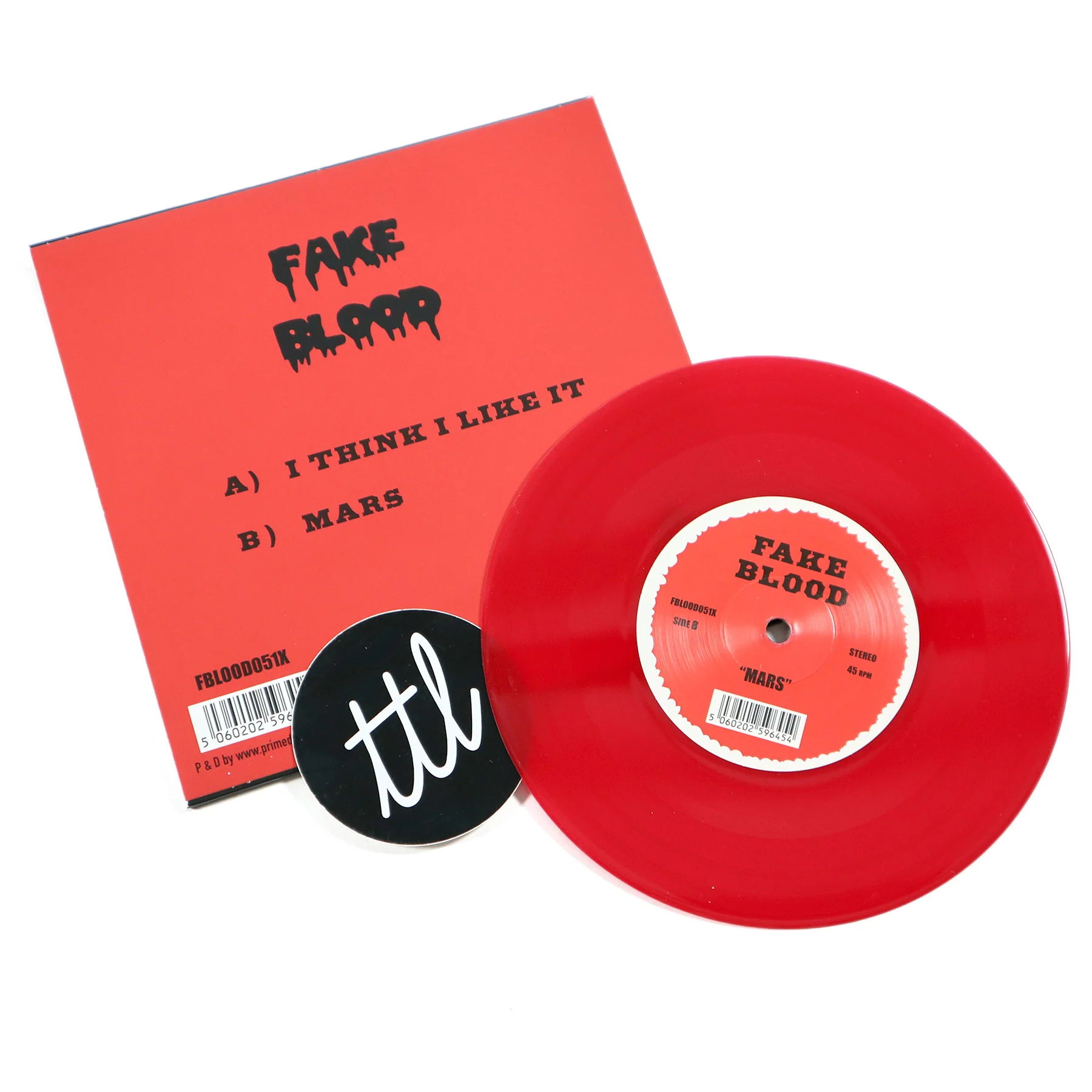 Fake Blood: Mars / I Think I Like It (Import, Colored Vinyl) Vinyl 7" - Image 2