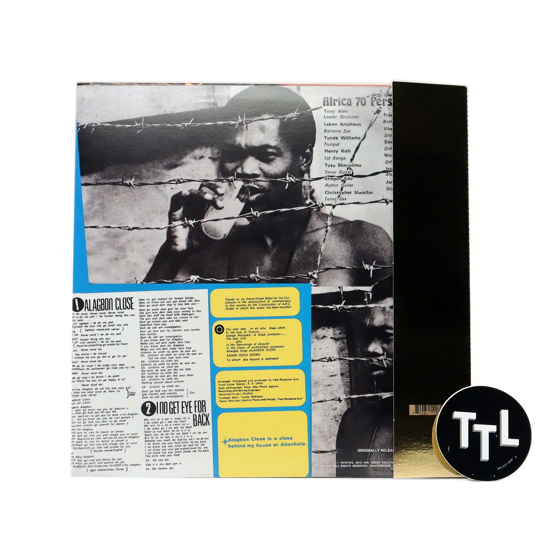 Fela Kuti: Alagbon Close (Colored Vinyl) Vinyl LP - Image 3