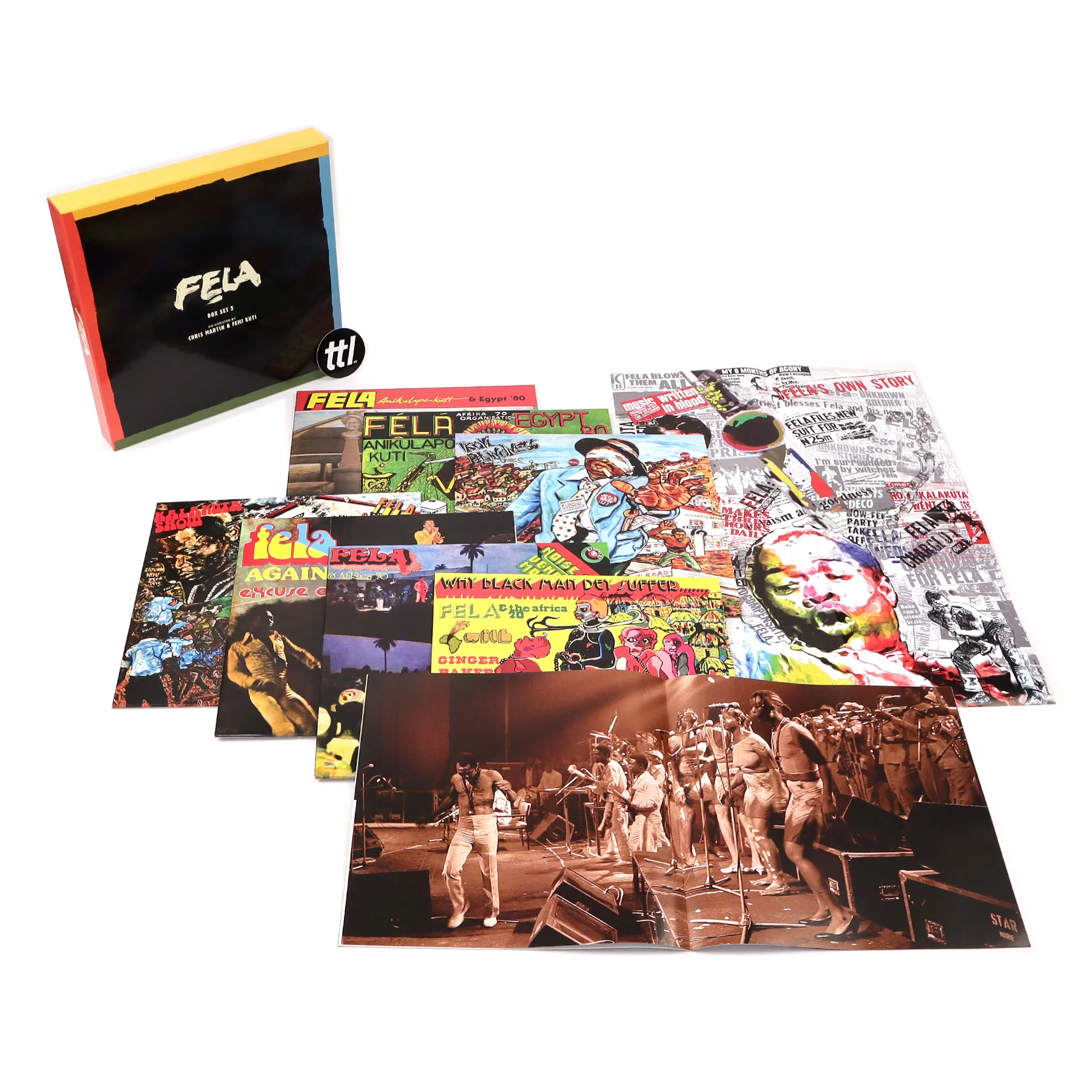 Fela Kuti: Vinyl Box Set #5 (Compiled by Chris Martin & Femi Kuti) Vinyl 7LP Boxset - Image 2