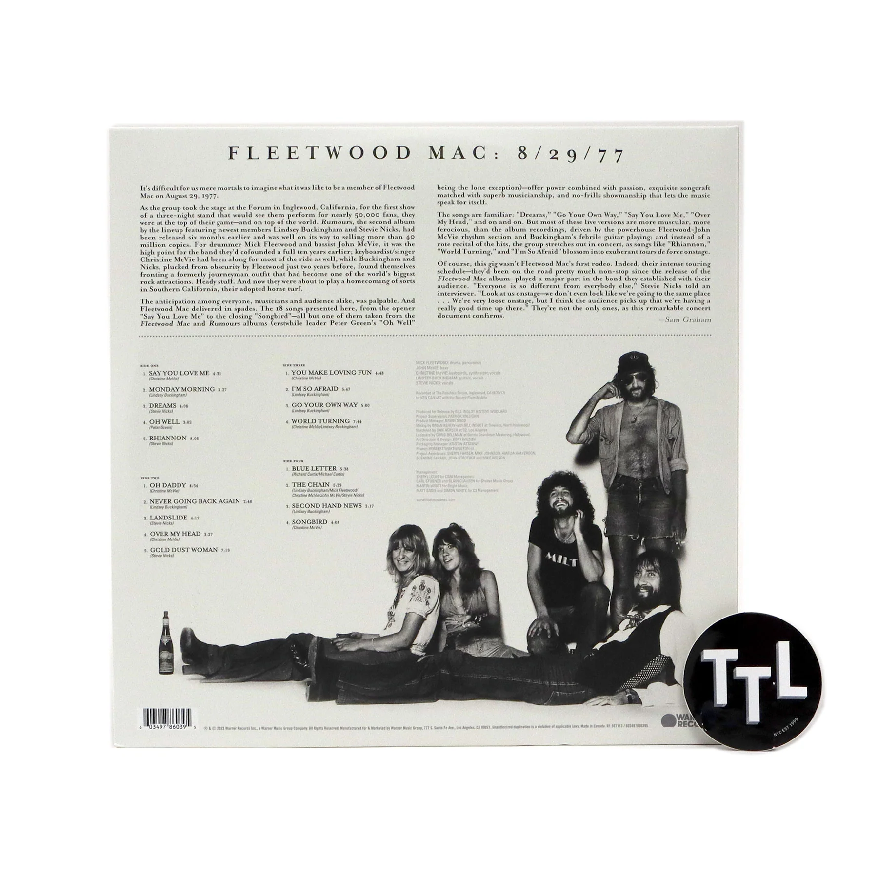 Fleetwood Mac: Rumours Live (180g) Vinyl 2LP - Image 3