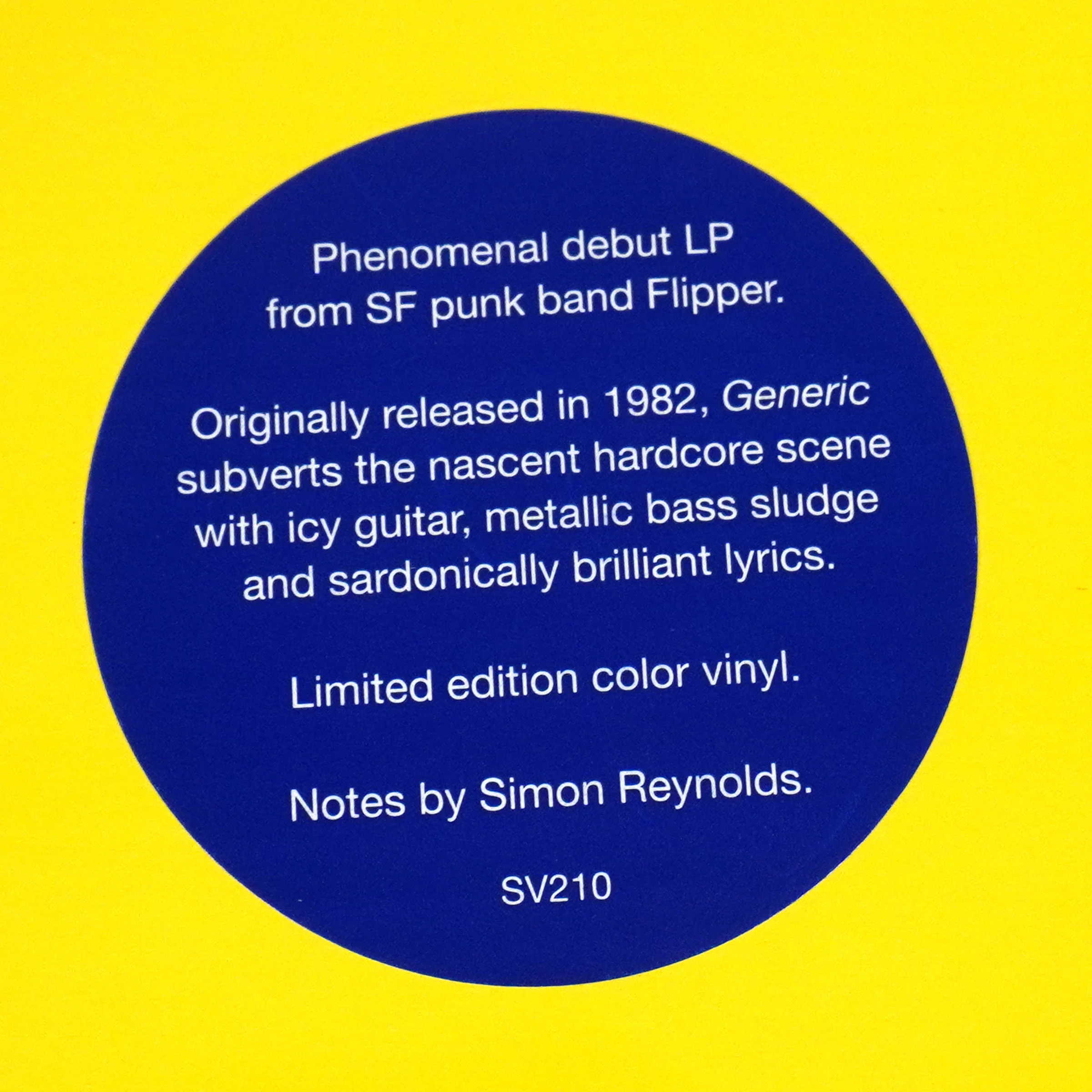 Flipper: Generic Flipper (Colored Vinyl) Vinyl LP - Image 4