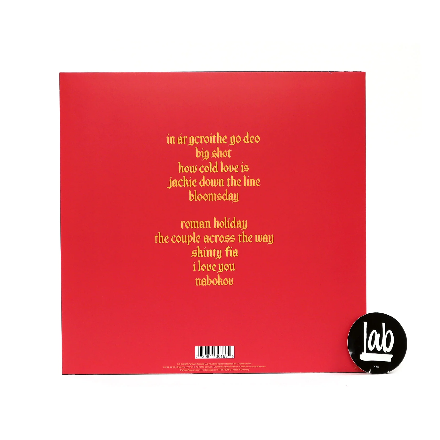 Fontaines D.C.: Skinty Fia (Indie Exclusive Colored Vinyl) Vinyl LP - Image 2
