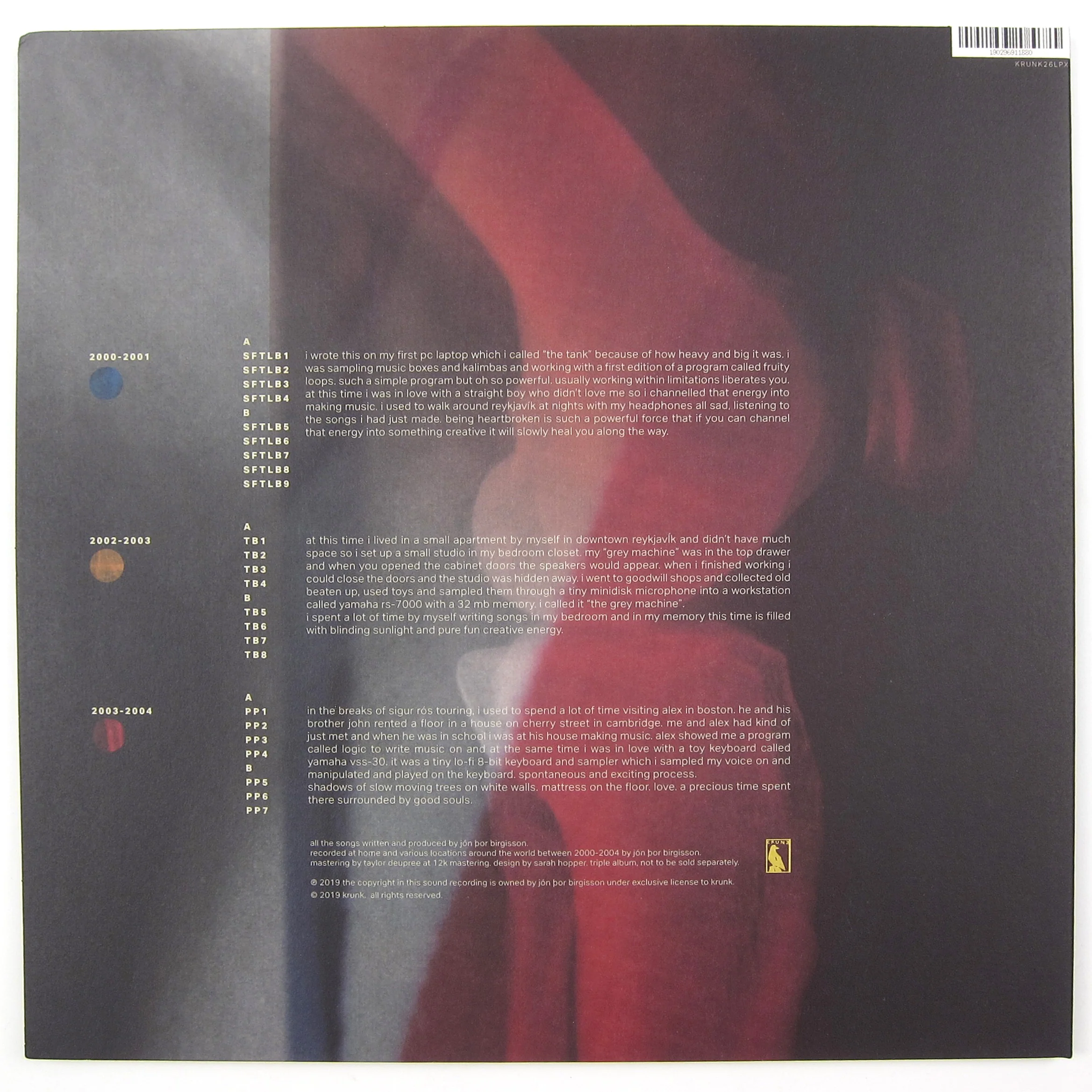 Frakkur: 2000-2004 (Jónsi, Sigur Ros, Colored Vinyl) Vinyl 3LP - Image 2