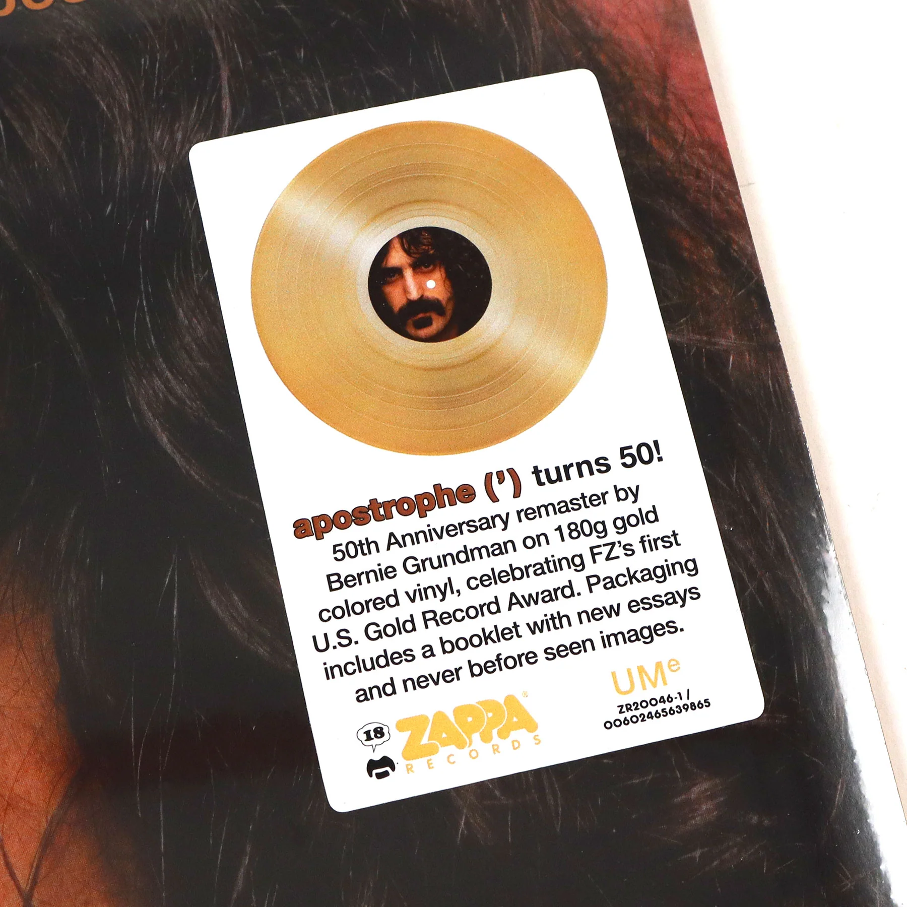 Frank Zappa: Apostrophe - 50th Anniversary Edition (180g, Colored Vinyl) Vinyl LP - Image 4