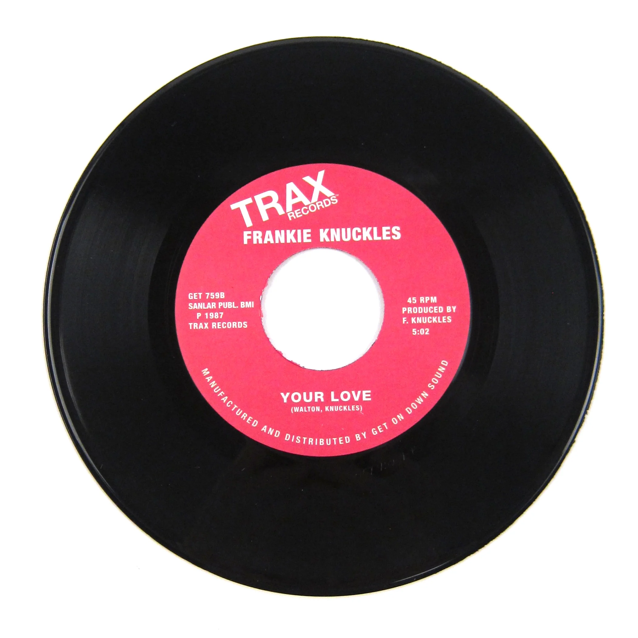 Frankie Knuckles: Baby Wants To Ride / Your Love Vinyl 7" - LIMIT 1 PER CUSTOMER