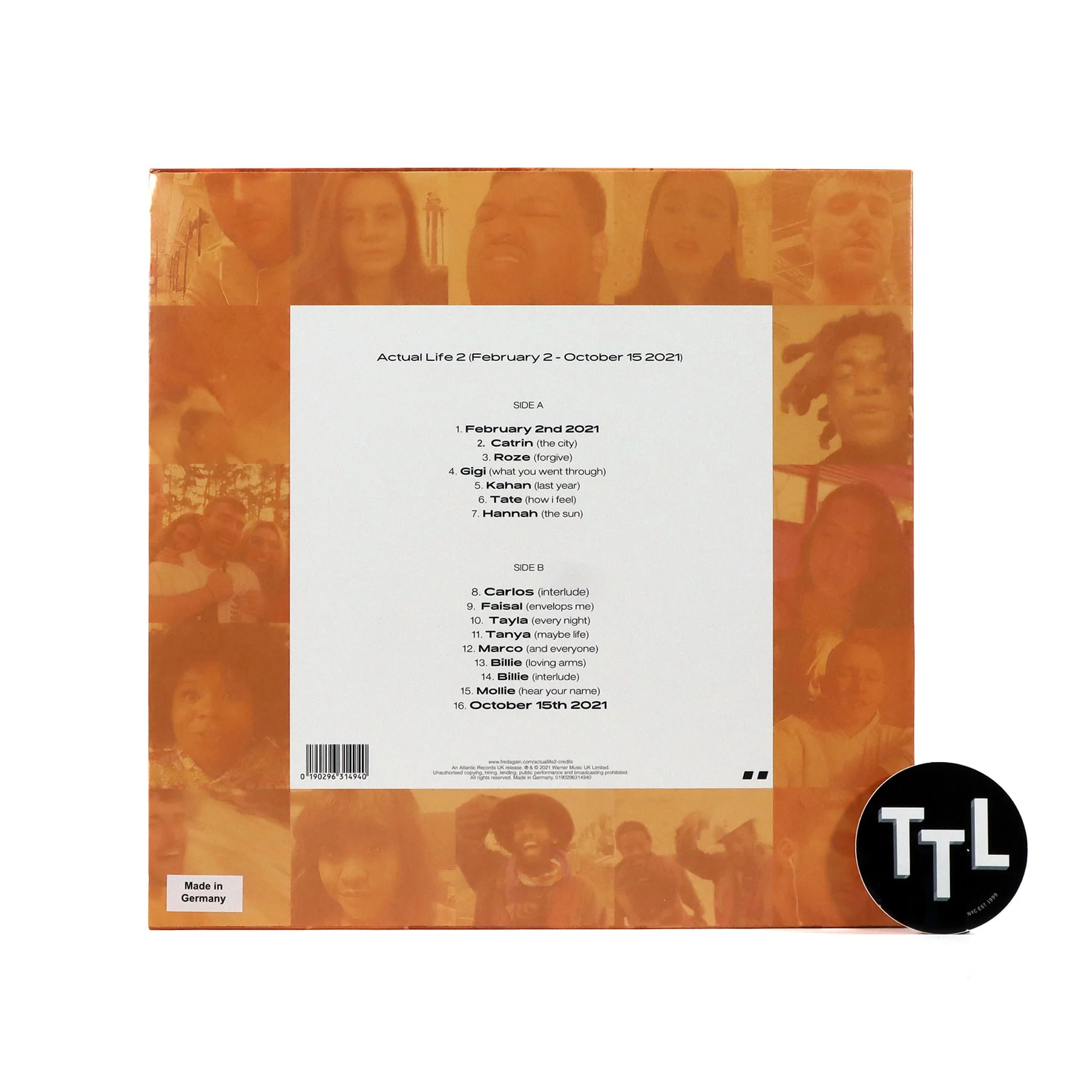 Fred Again: Actual Life 2 (February 2 - October 15 2021) (Colored Vinyl) Vinyl LP - Image 3
