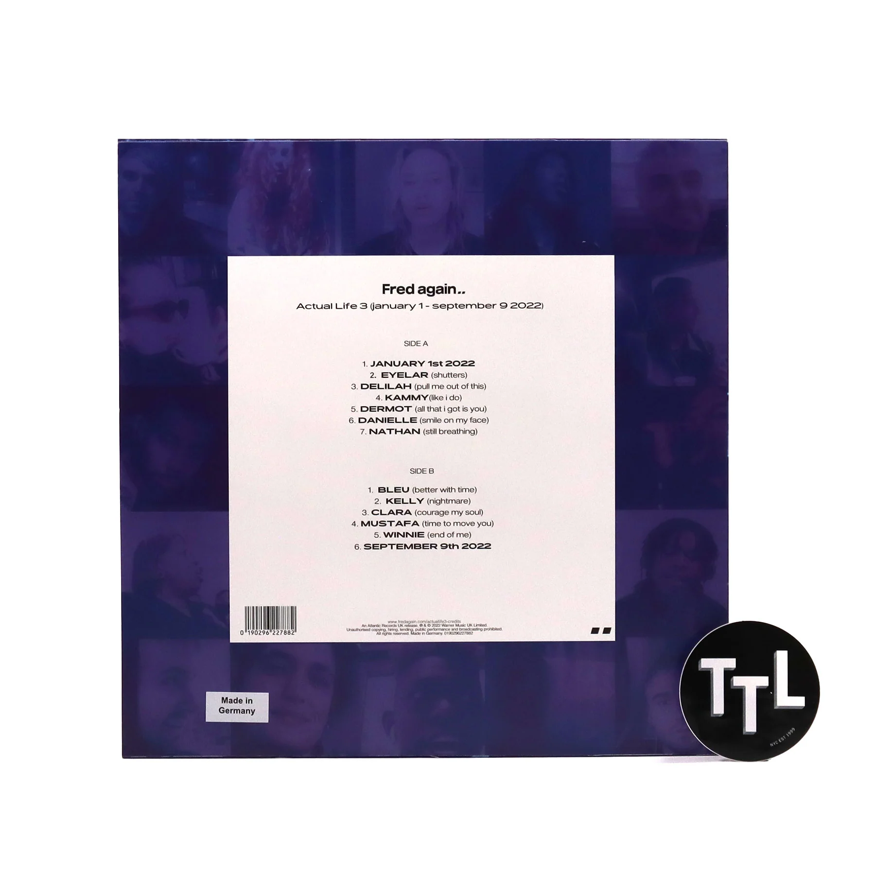 Fred Again: Actual Life 3 (January 1 - September 9 2022) (Clear Colored Vinyl) Vinyl LP - Image 3