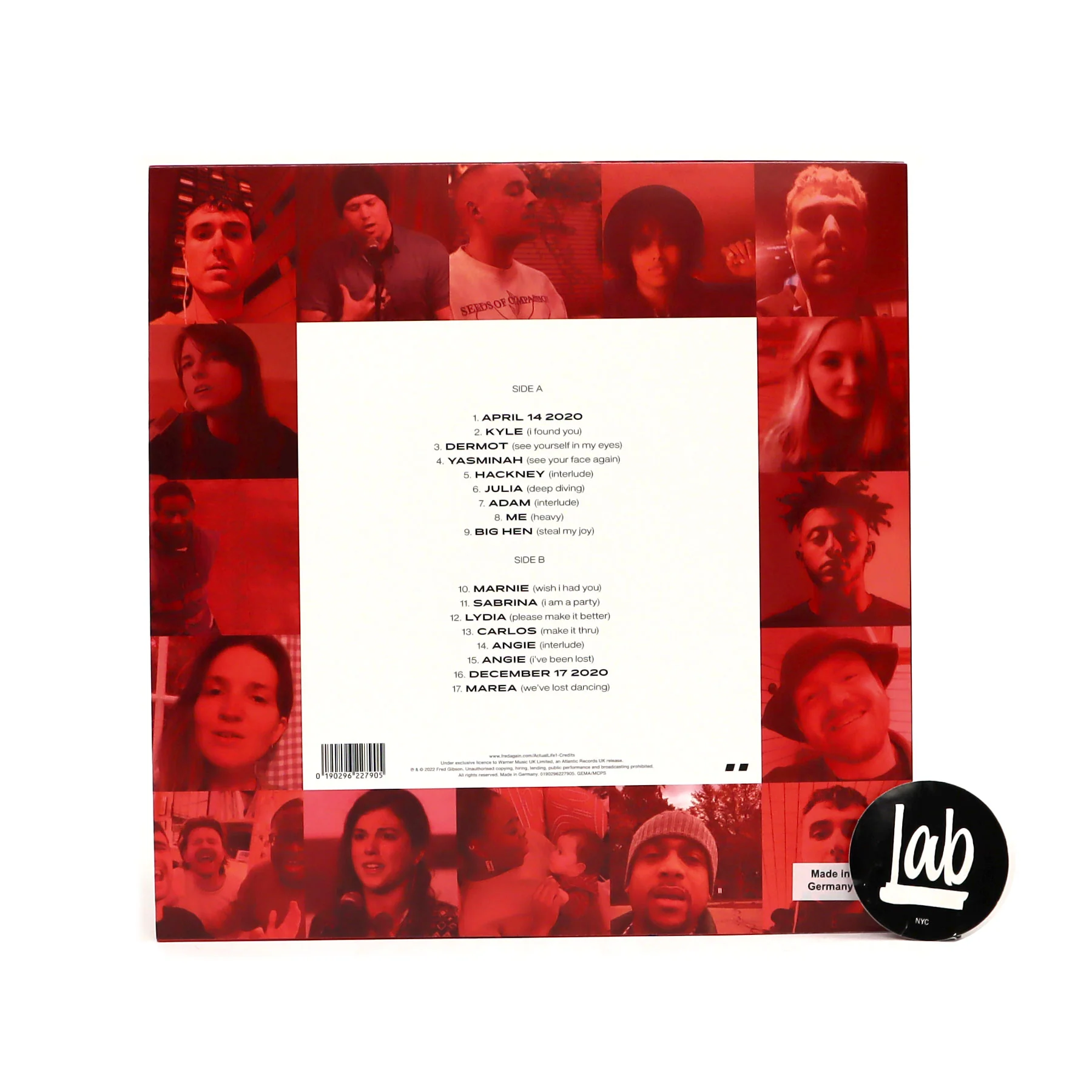 Fred Again: Actual Life (April 14 - December 17 2020) (Clear Colored Vinyl) Vinyl LP - Image 2