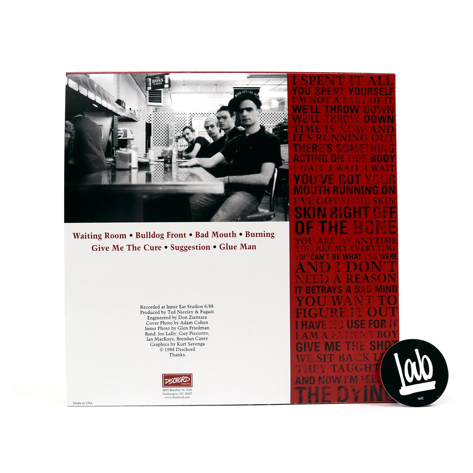Fugazi: Fugazi (Red Colored Vinyl) Vinyl LP - Image 3