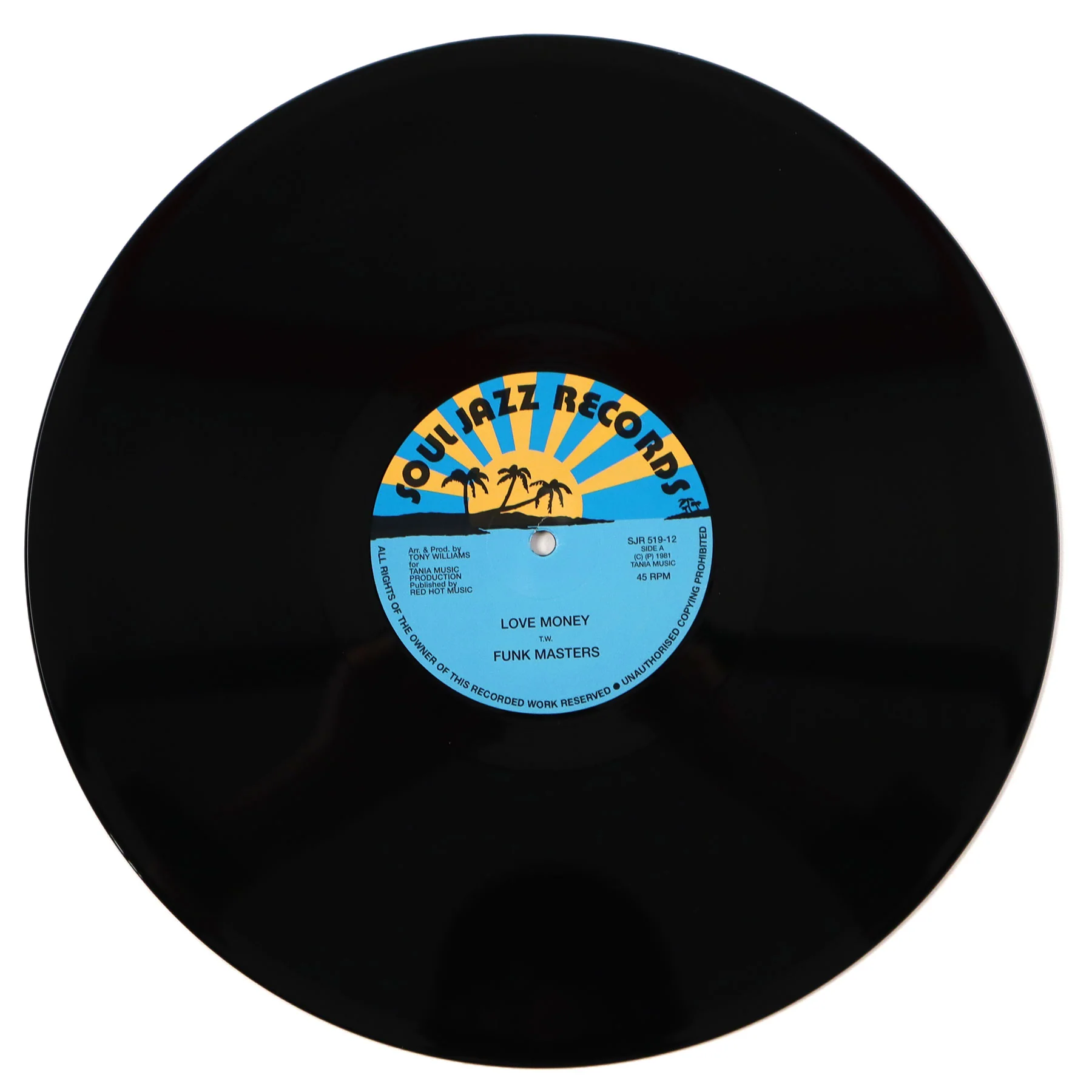 Funk Masters & Bo Kool: Love Money / No Love Vinyl 12" - Image 2