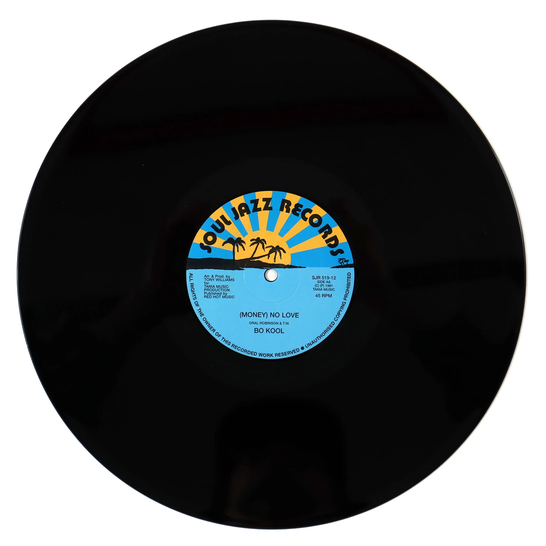 Funk Masters & Bo Kool: Love Money / No Love Vinyl 12" - Image 3