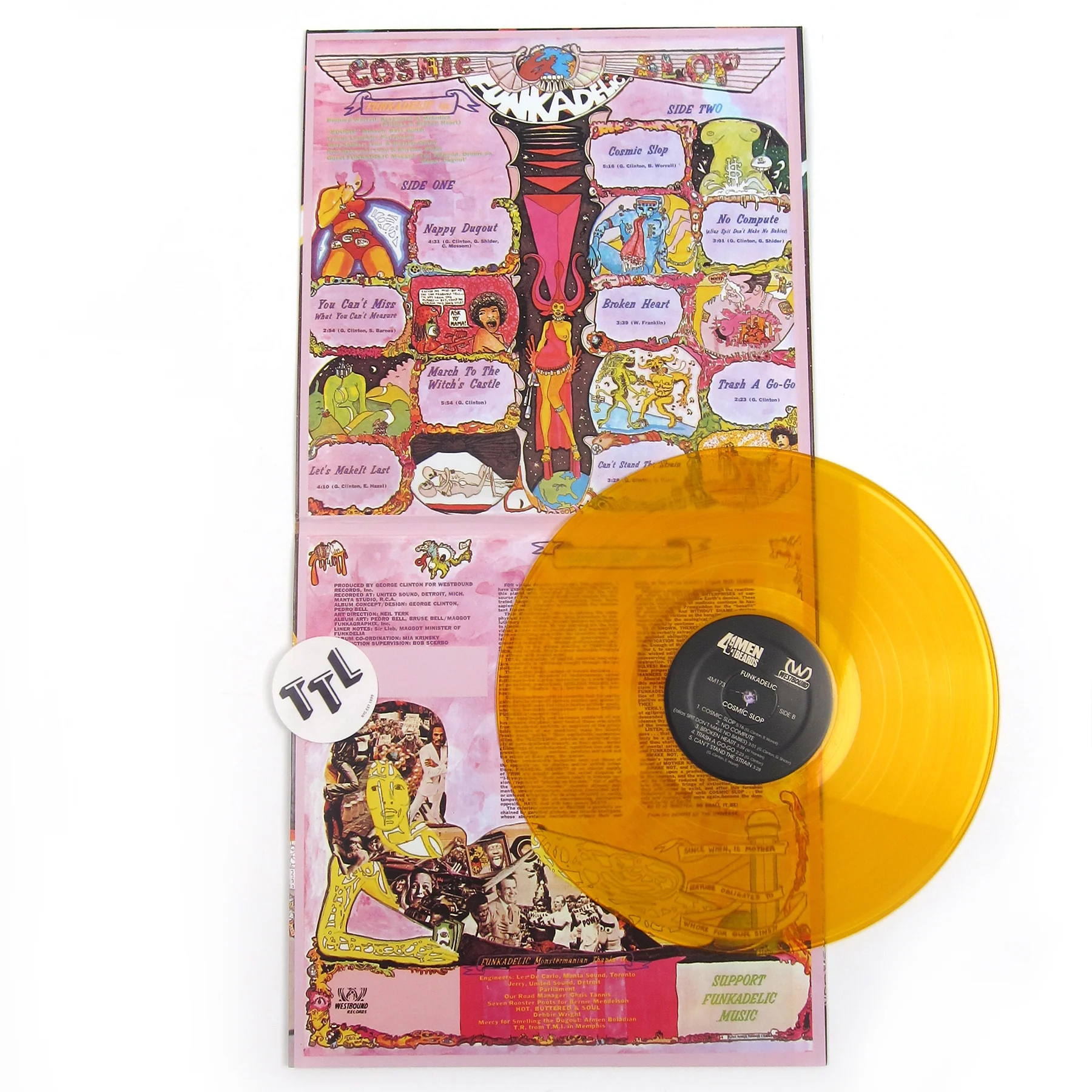 Funkadelic: Cosmic Slop (Gold Colored Vinyl) Vinyl LP - Image 2