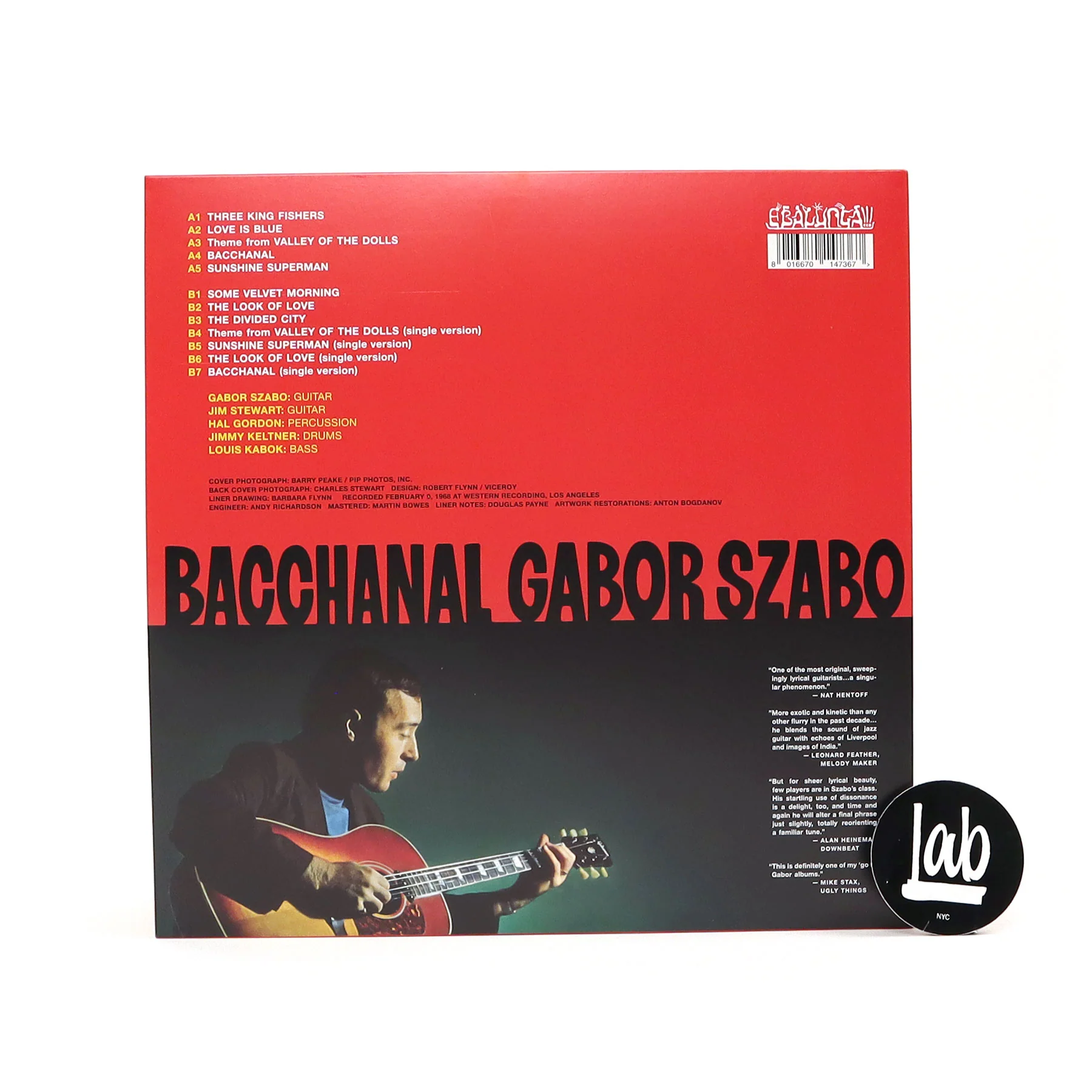 Gabor Szabo: Bacchanal Vinyl LP - Image 3