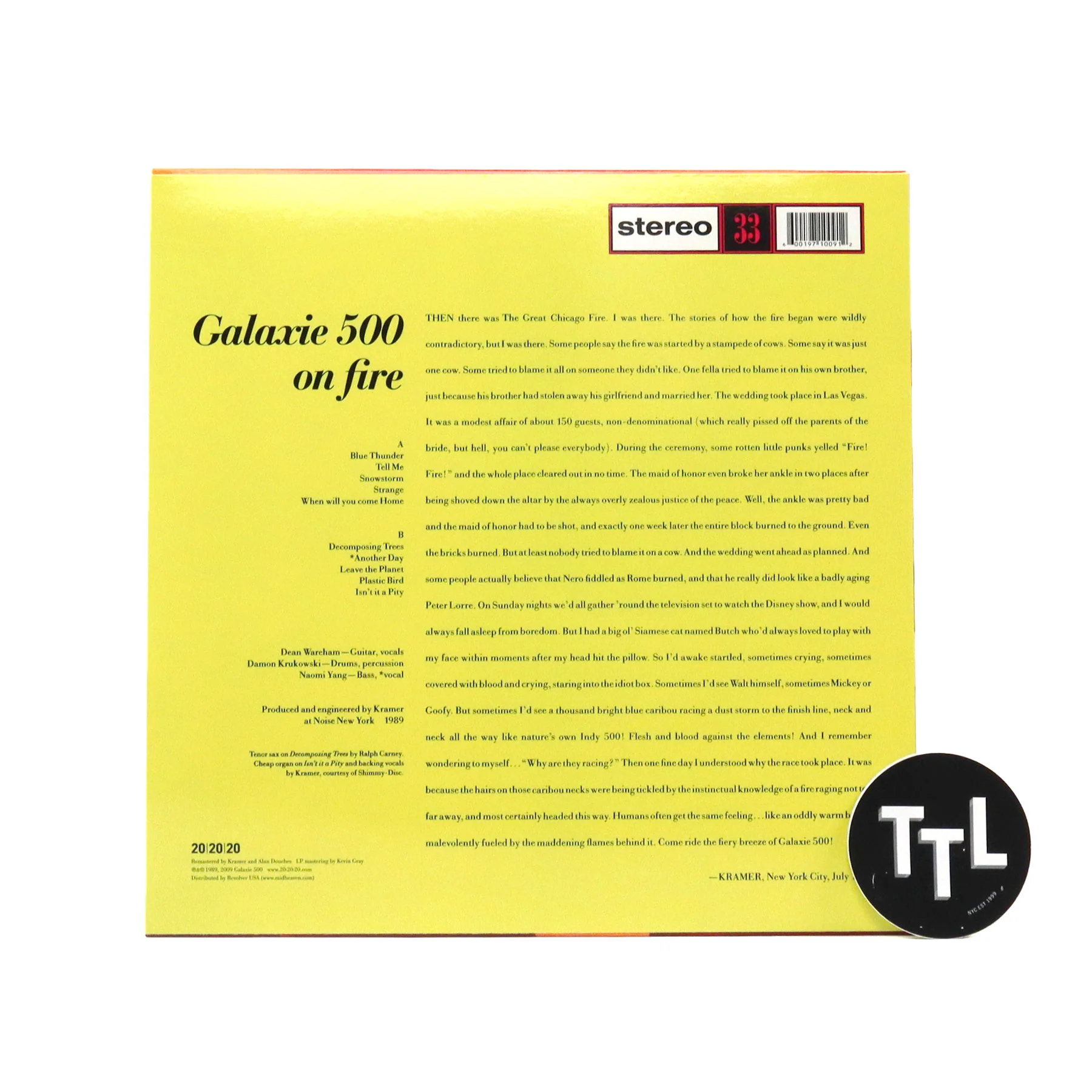 Galaxie 500: On Fire (Orange Colored Vinyl) Vinyl LP - Image 3