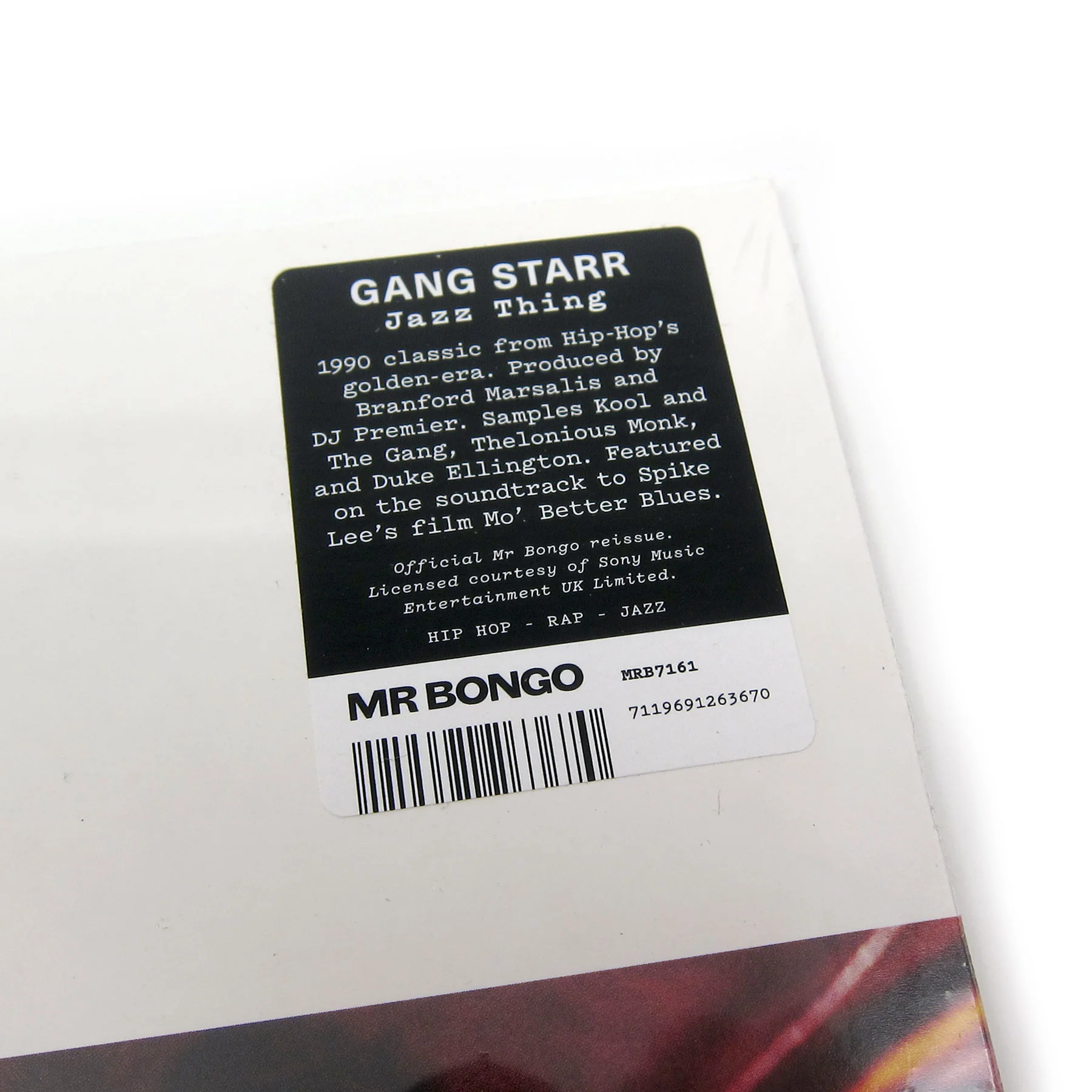 Gang Starr: Jazz Thing Vinyl 7" - Image 3