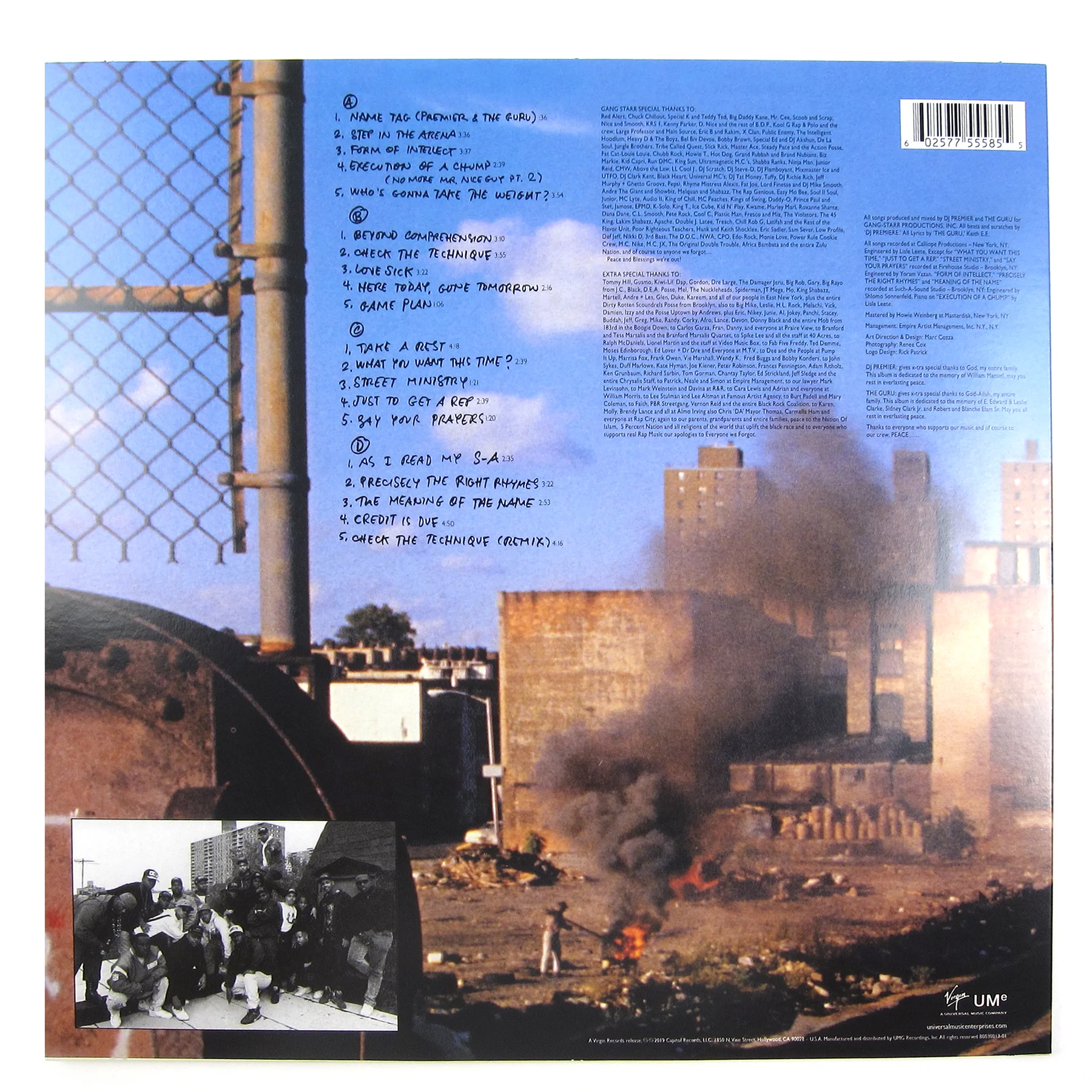 Gang Starr: Step In The Arena Vinyl 2LP - Image 3