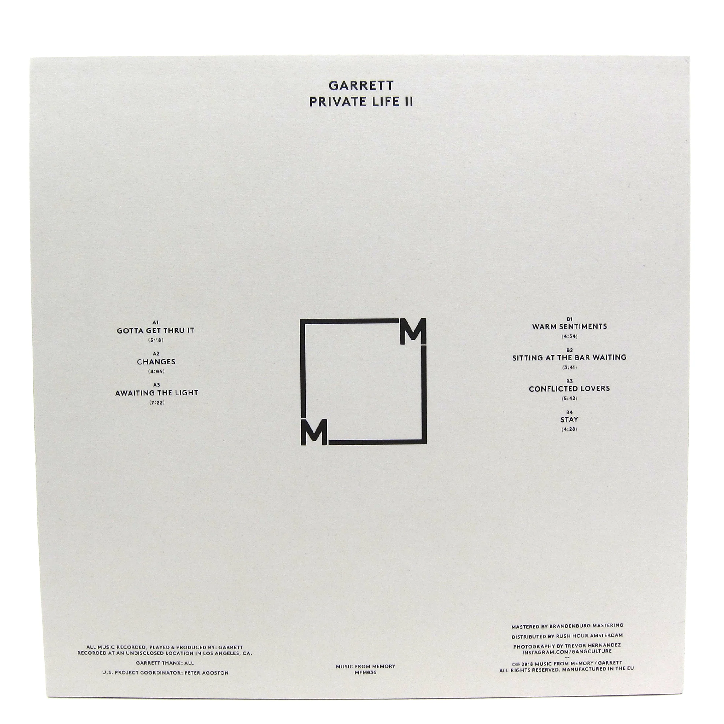 Garrett: Private Life II Vinyl LP - Image 2