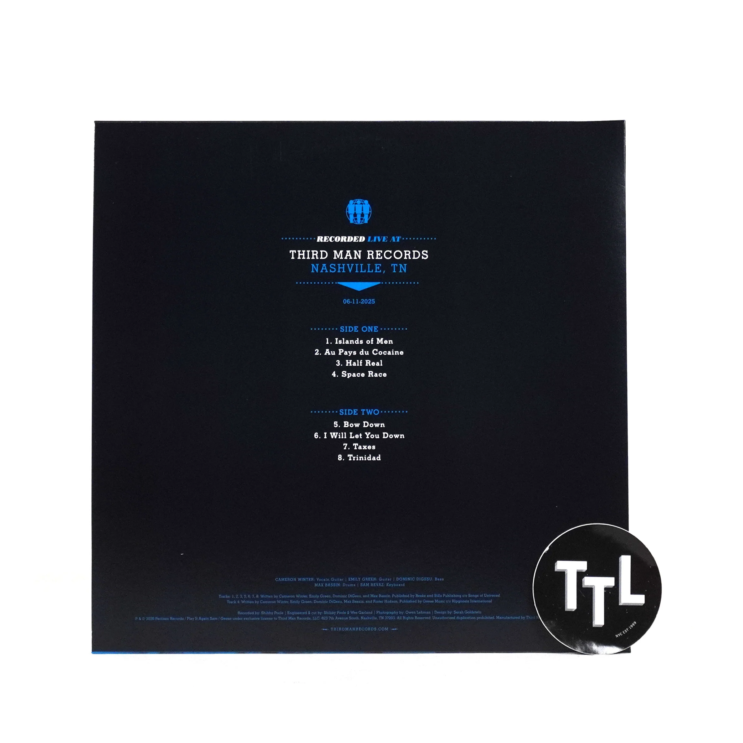 Geese: Live At Third Man Records Vinyl LP - Image 2