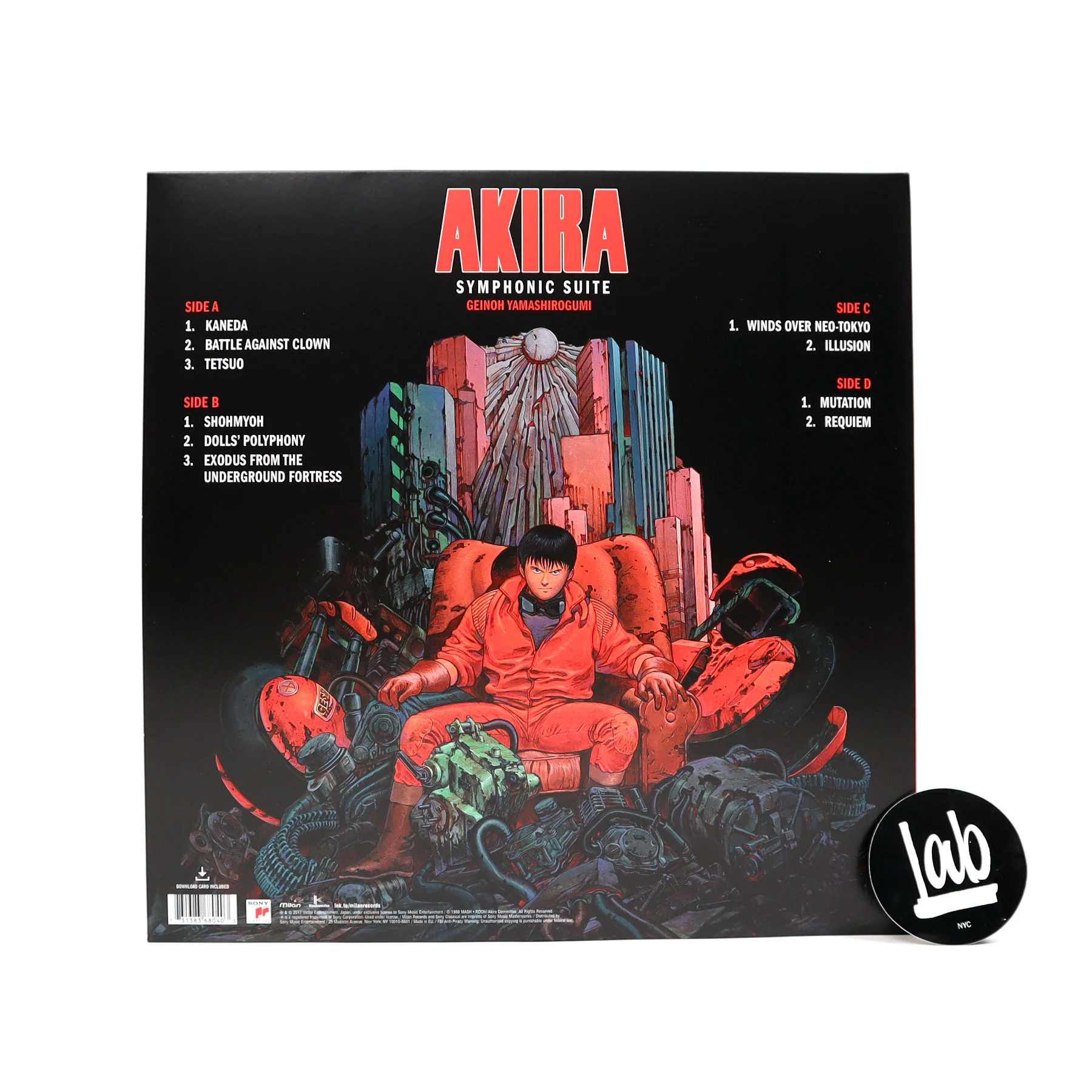 Geinoh Yamashirogumi: Akira Symphonic Suite (180g, Black & Red Colored Vinyl) Vinyl 2LP - Image 3