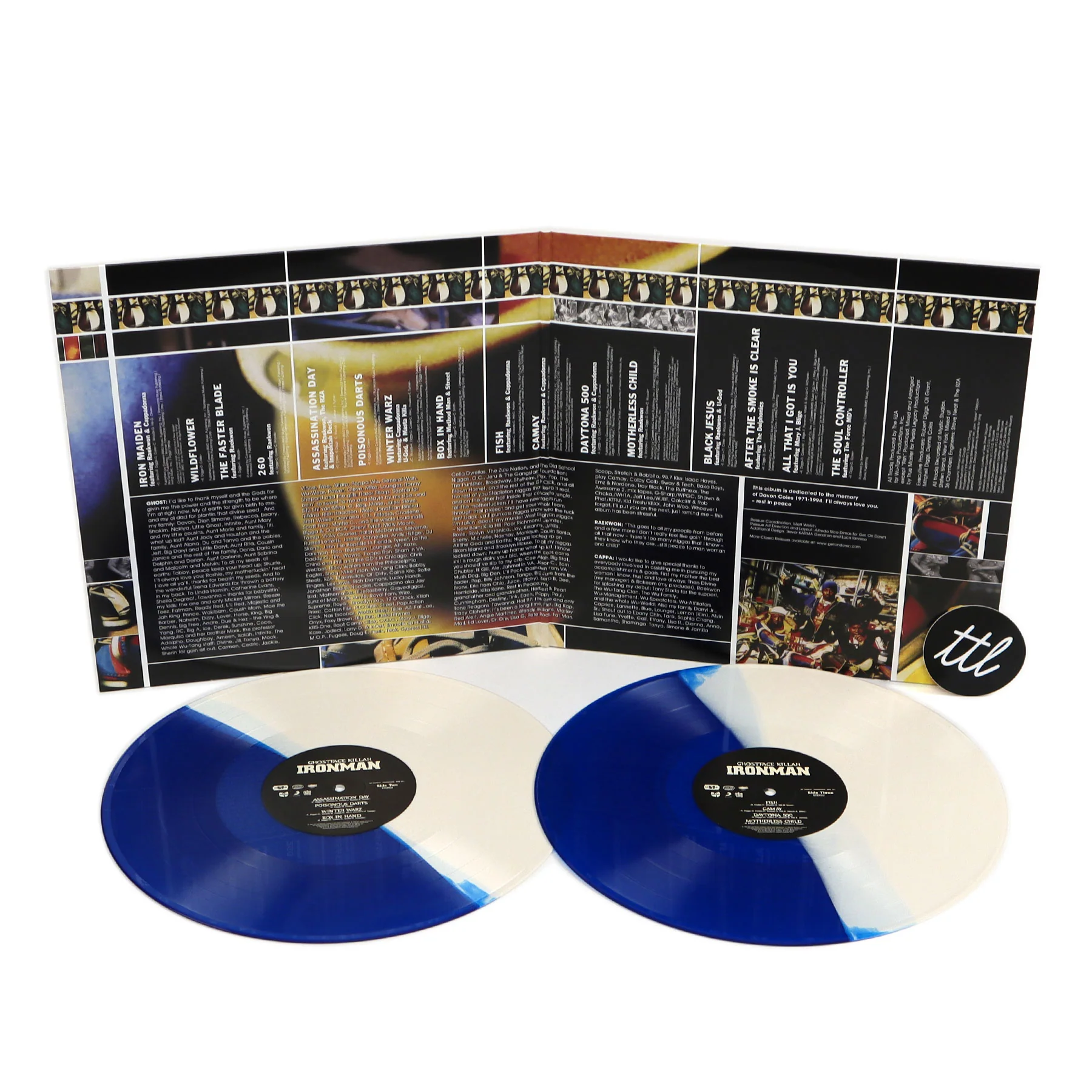 Ghostface Killah: Ironman (Blue & Cream Colored Vinyl) Vinyl 2LP - Image 2