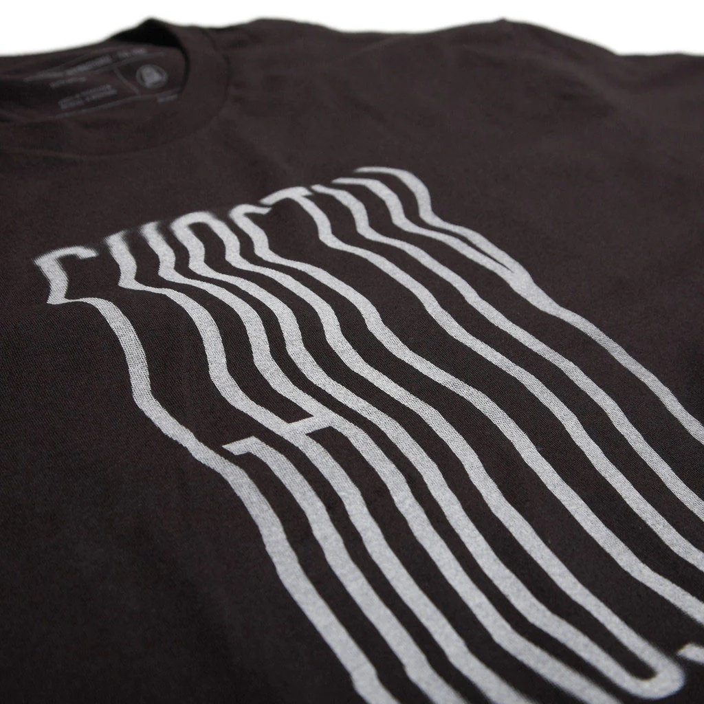 Ghostly International: Ripple Text Shirt - Black - Image 2