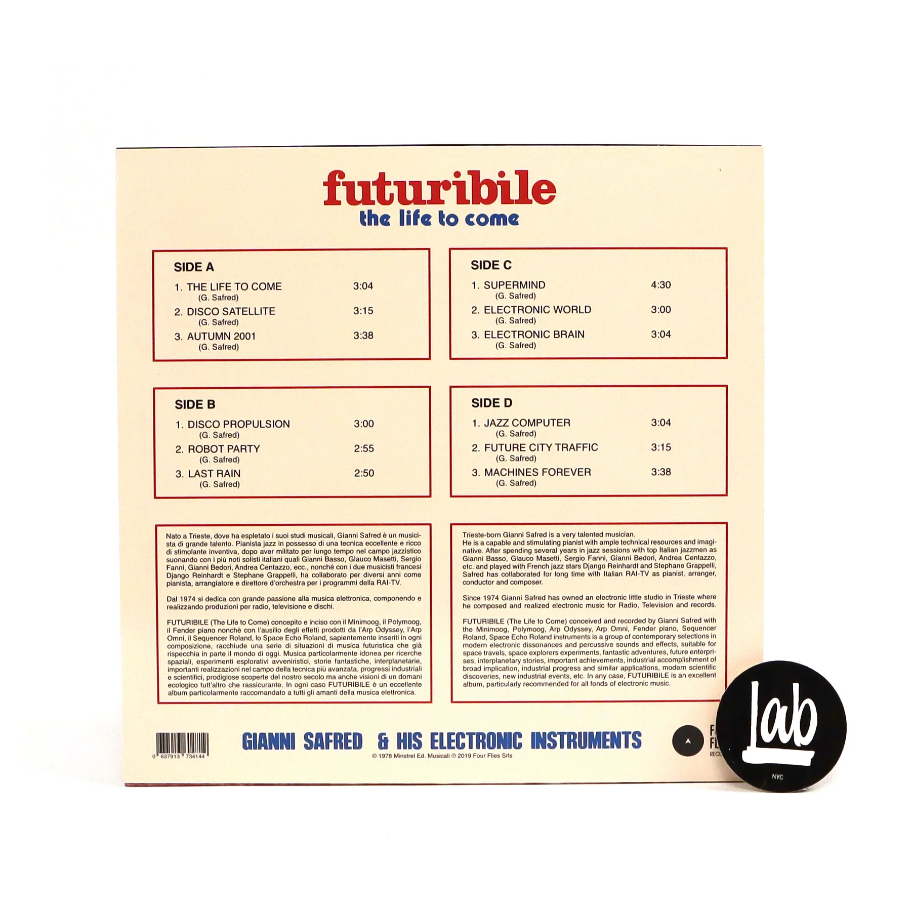 Gianni Safred: Futuribile Vinyl 2LP - Image 3