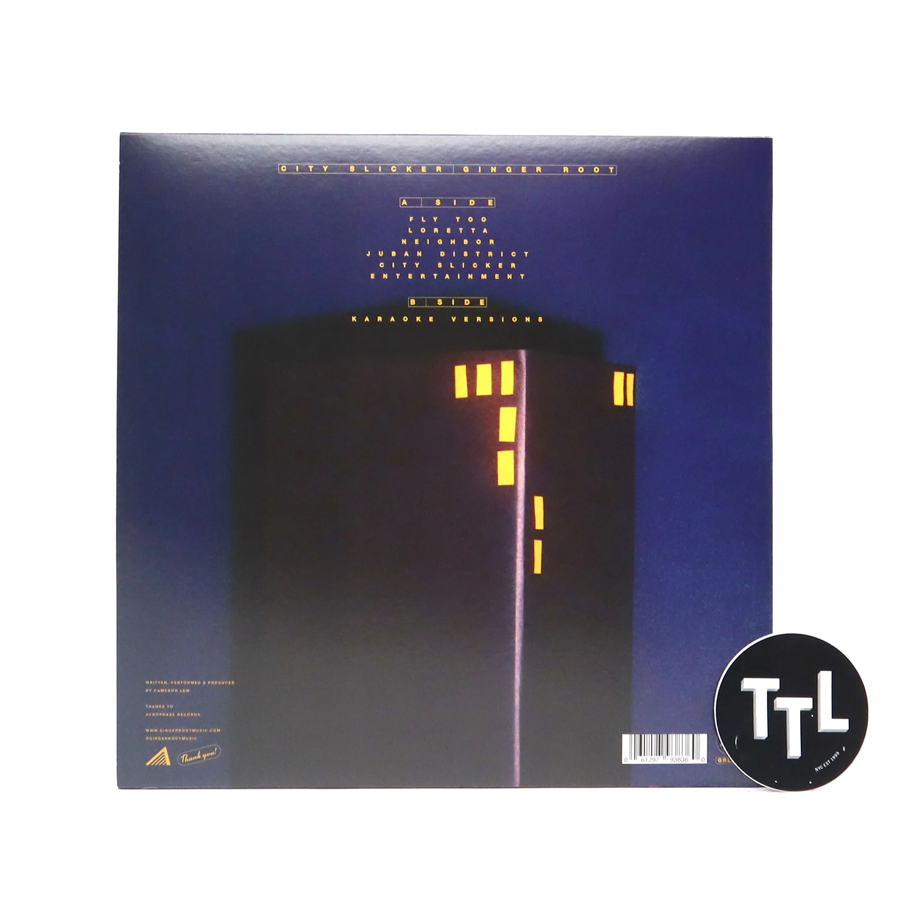 Ginger Root: City Slicker Vinyl LP - Image 2