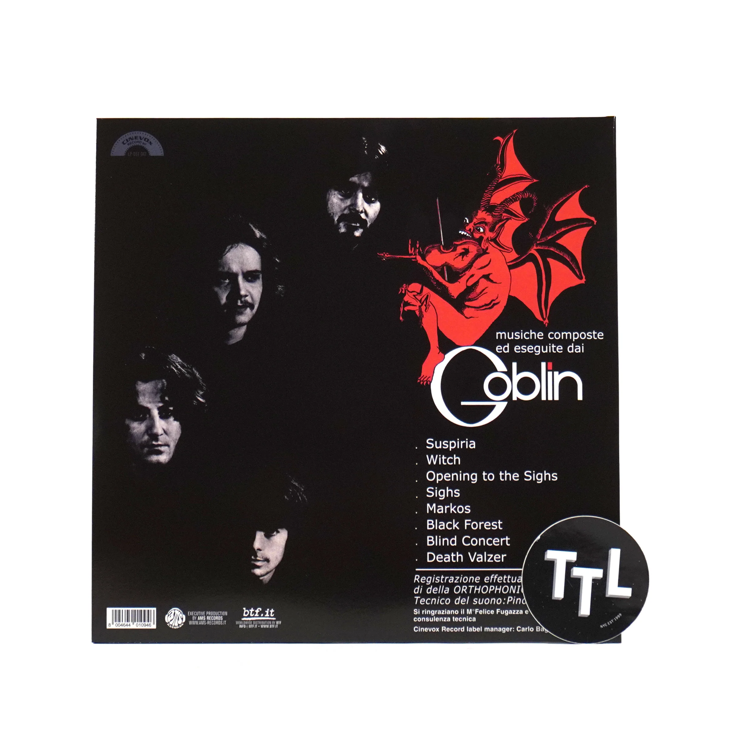 Goblin: Suspiria Soundtrack (Import) Vinyl LP - Image 3