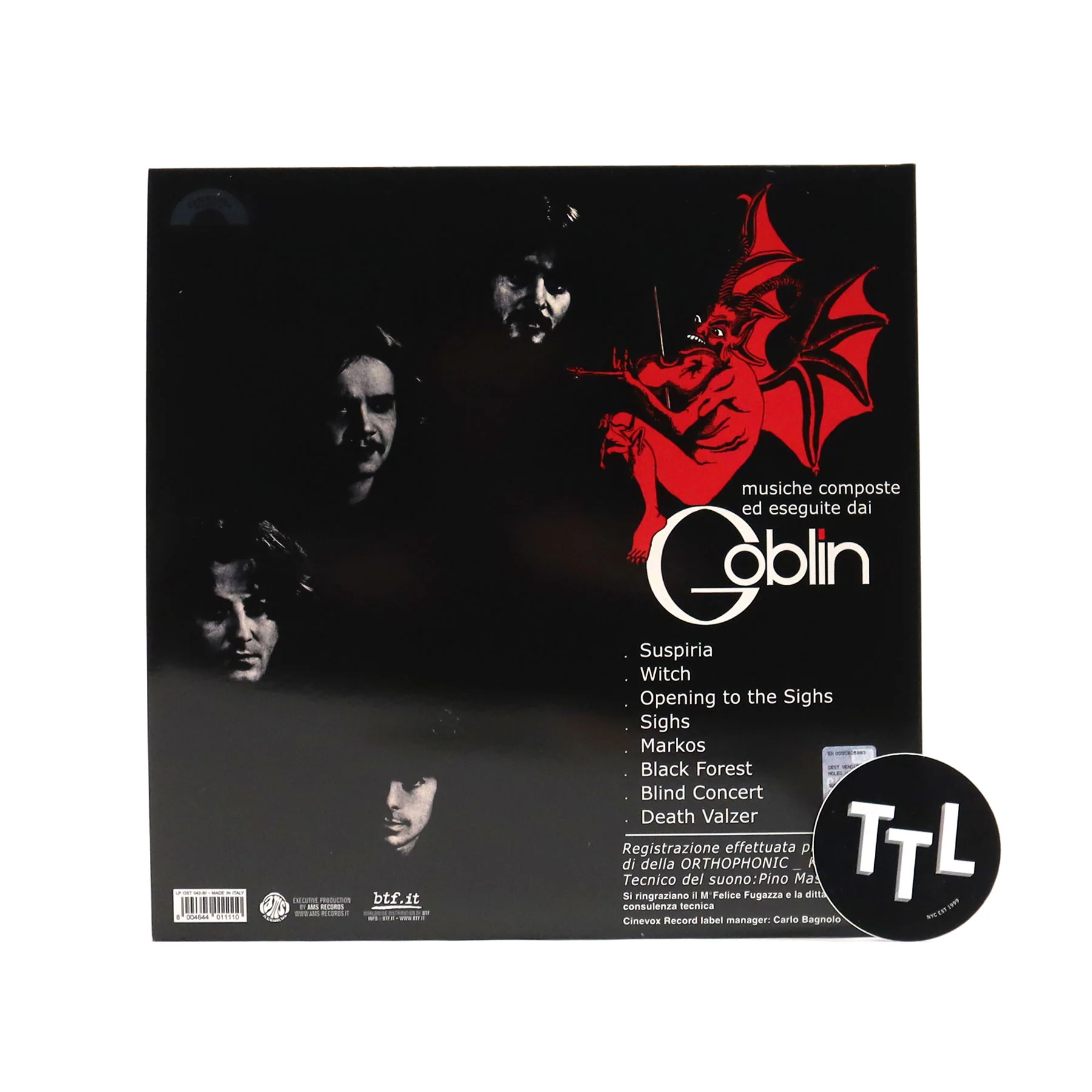 Goblin: Suspiria Soundtrack (Blue Iris Colored Vinyl) Vinyl LP - Image 3