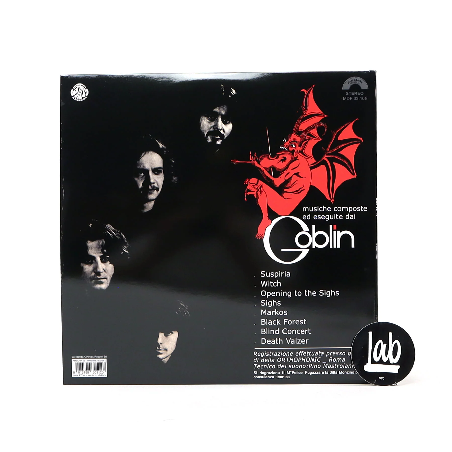Goblin: Suspiria Soundtrack (White Colored Vinyl) Vinyl LP - Image 3