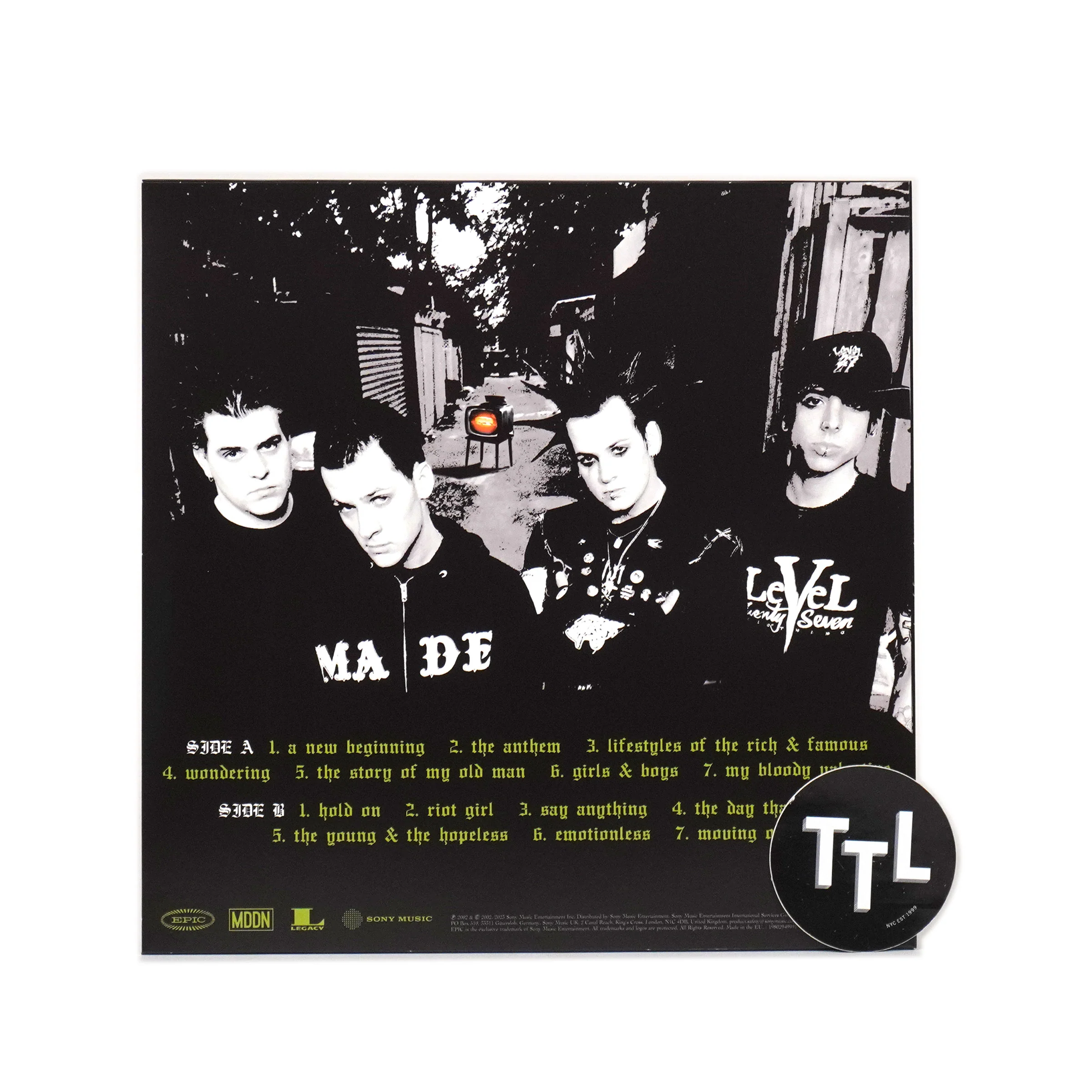 Good Charlotte: Young & The Hopeless (Import, Colored Vinyl) Vinyl LP - Image 3